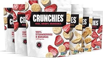 Freeze-Dried Fruits, 100% All Natural Crispy Fruit, Non GMO and Kosher, Resealable Freeze Dried Fruit Snack Packs, Pack of 6 (Variety Gift Pack)