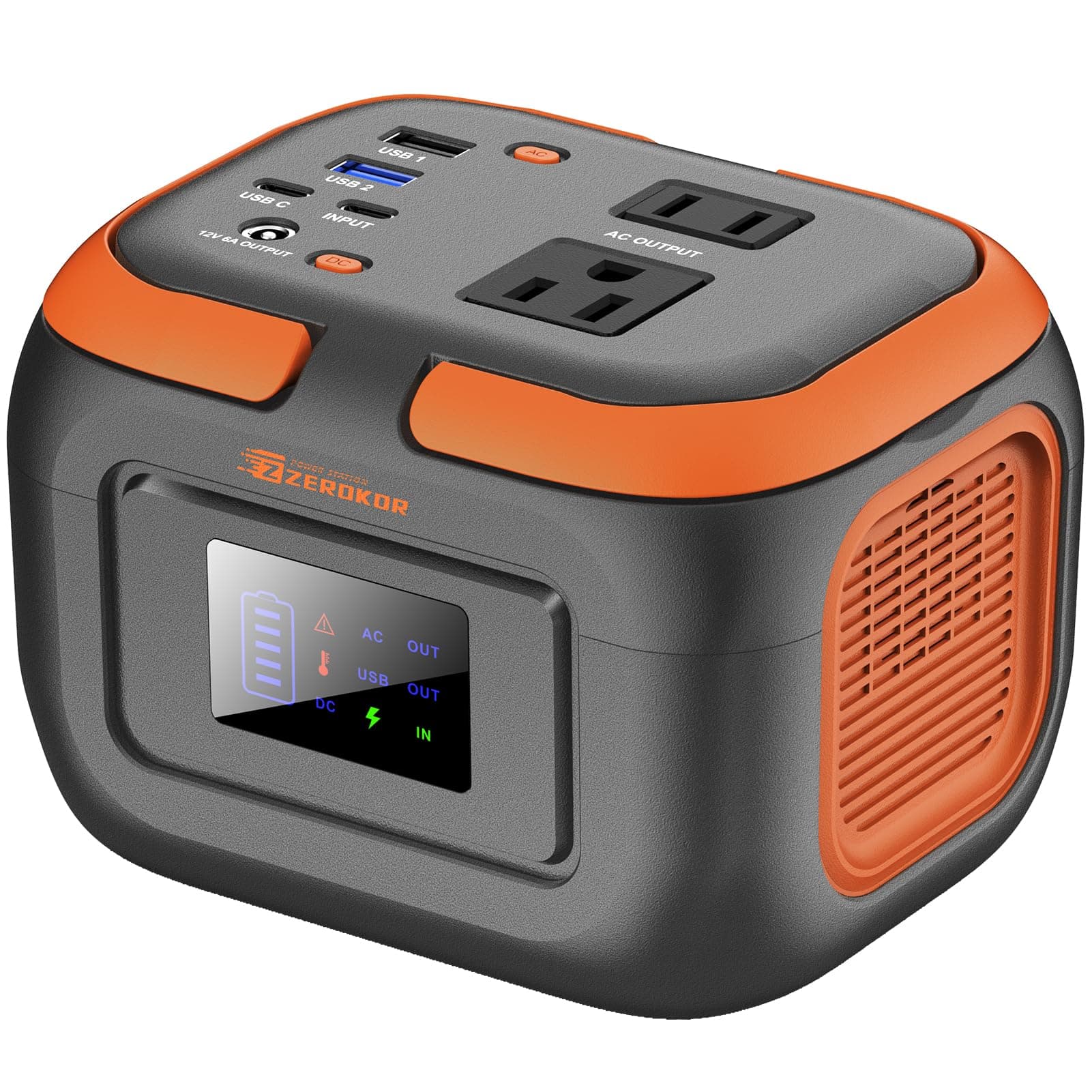 Portable Power Station 120W, Power Bank with AC Outlet, Portable Generator 97.6Wh External Battery Power Pack with USB C Input for Camping Home Van Life Adventure Backup