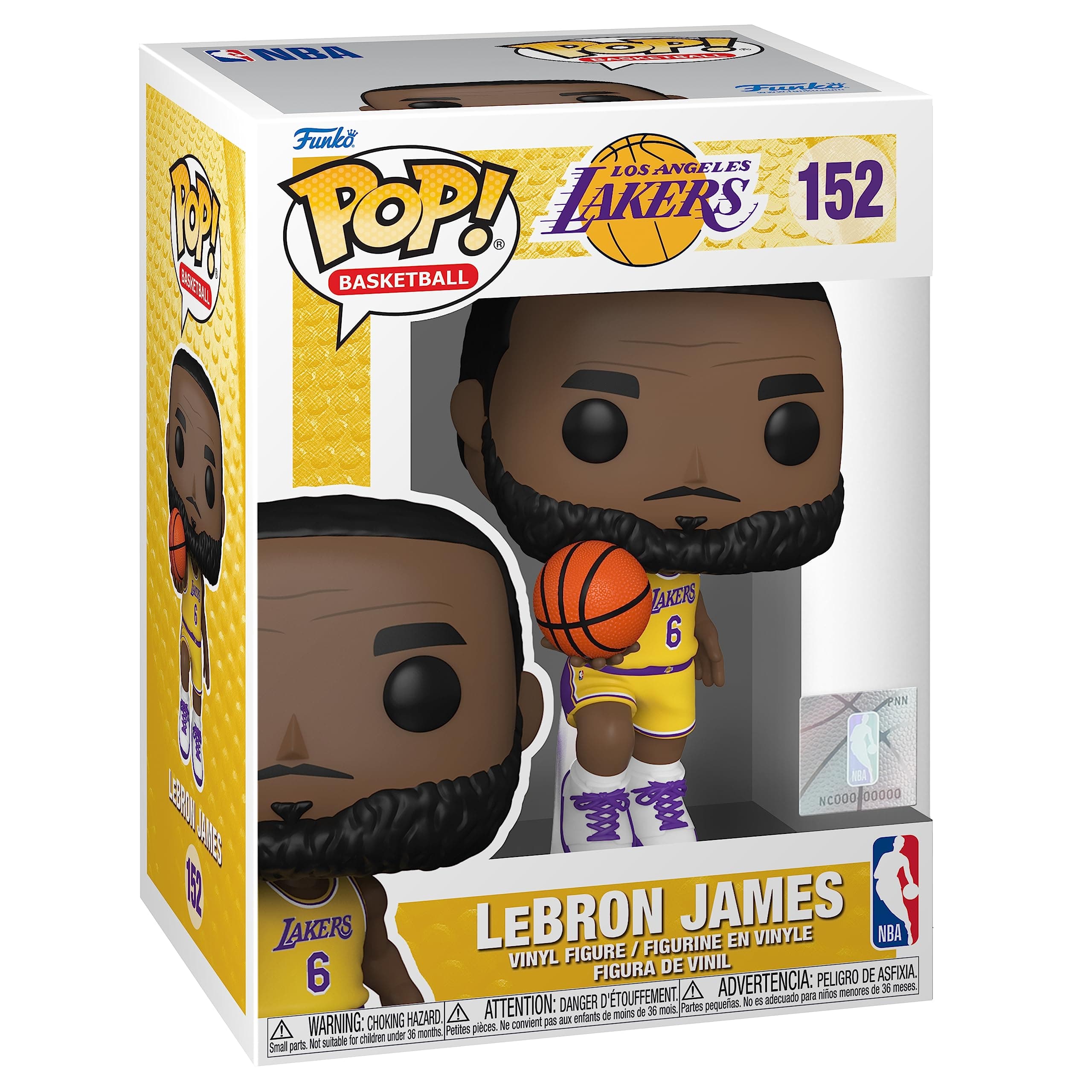 Pop! NBA: Lakers - LeBron James #6 - Collectable Vinyl Figure - Gift Idea - Official Merchandise - Toys for Kids & Adults - Sports Fans - Model Figure for Collectors and Display