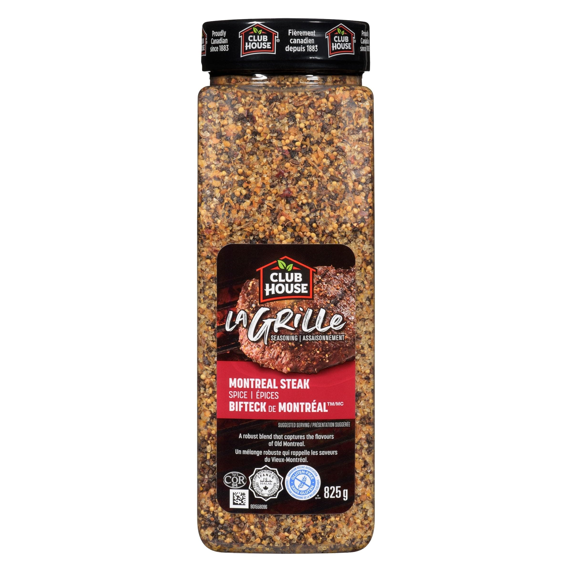 Club House La Grille Montreal Steak Spice, 825 Grams/29.10 Ounces {Imported from Canada}