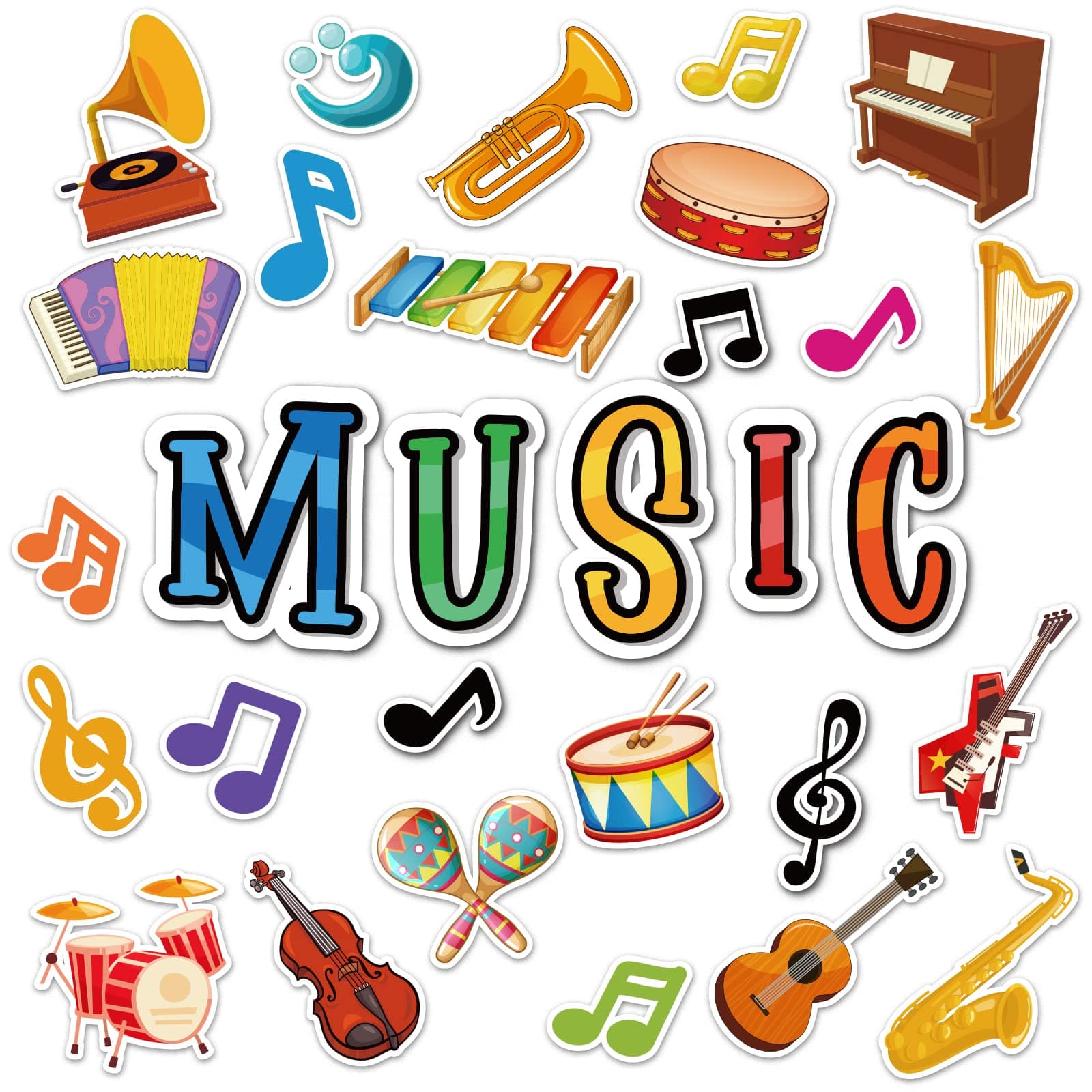 Music Cutouts Music Notes Bulletin Board Decorations Party Themed Birthday Party Supplies
