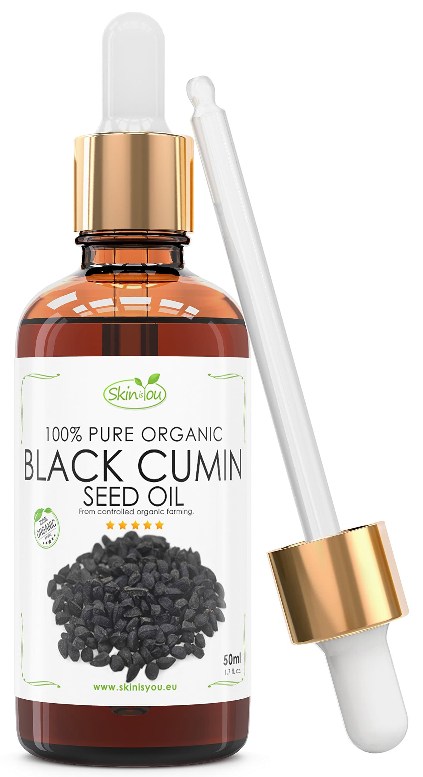 Black Cumin Seed Oil 50 ml 100% Pure & Organic Coldpressed Skin Care Product-Natural Anti-Aging Moisturizer For Men & Women-Professional Acne Scar Removal/Cure For Teens, Girls, Boys-Hydrates & Fades Dark Spots