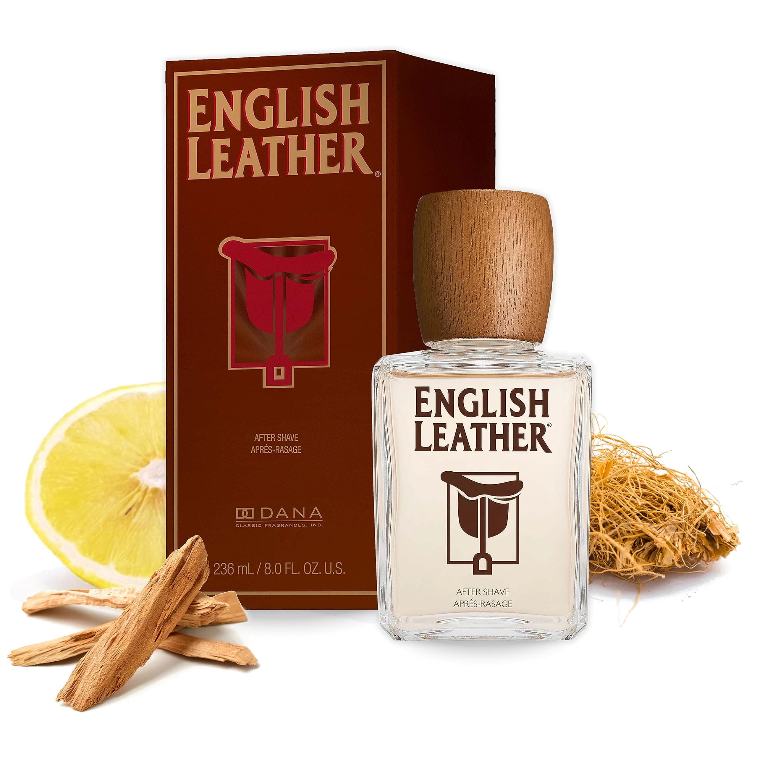 ENGLISH LEATHER by Dana for Men After Shave Splash, 8 Ounce