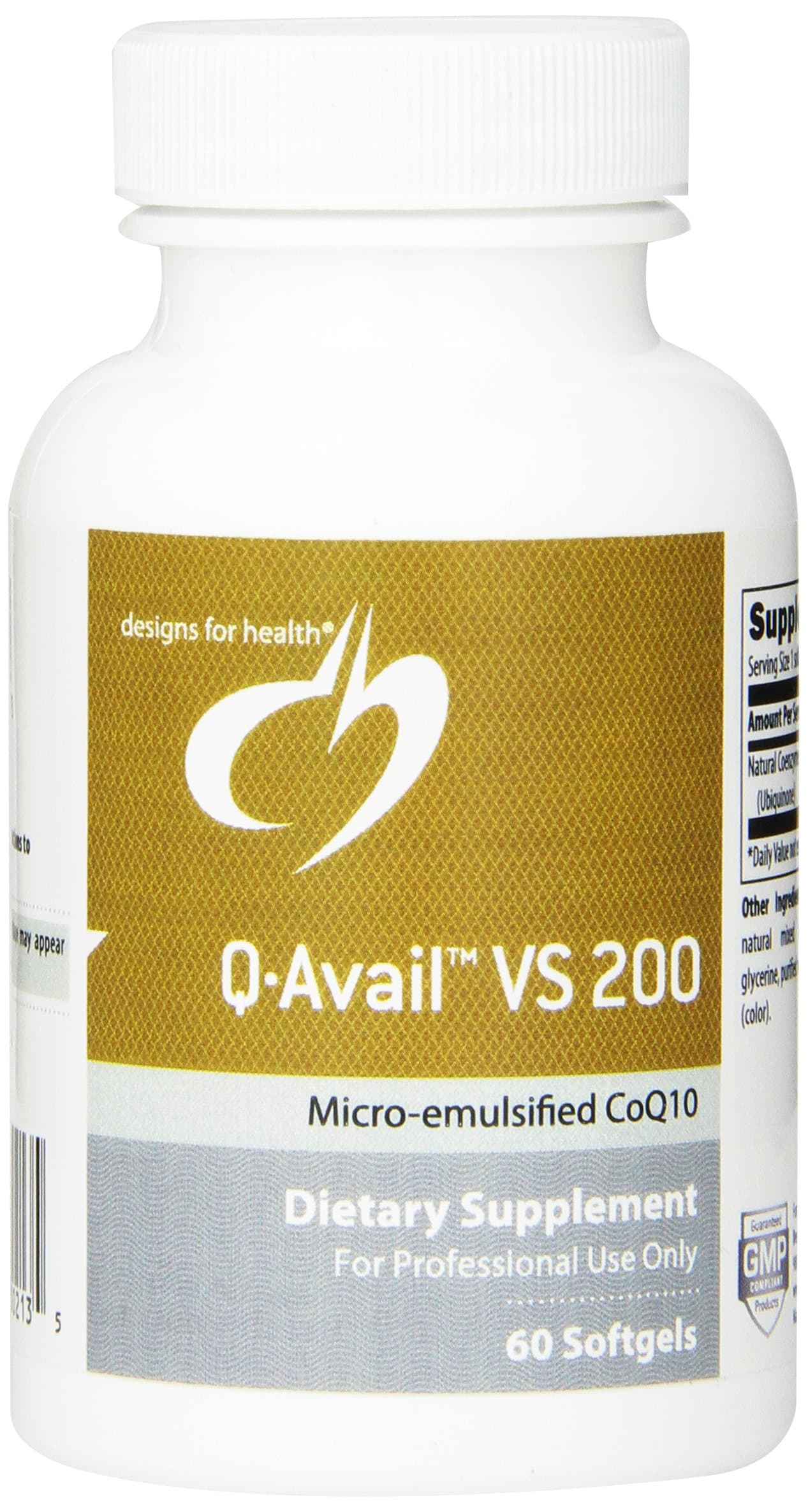 Designs for Health Q-Avail VS Softgels, 200 mg, 60 Count