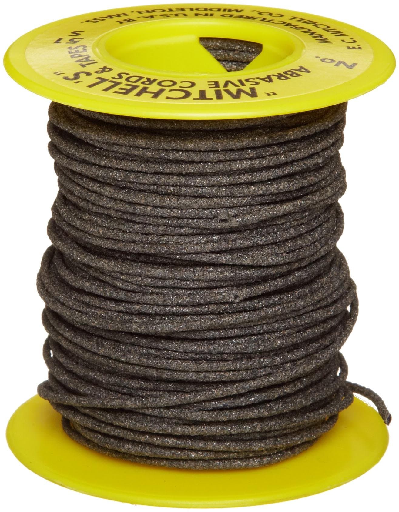 Mitchell Abrasives 51-S Round Abrasive Cord, Silicon Carbide 120 Grit .055" Diameter x 50 Feet