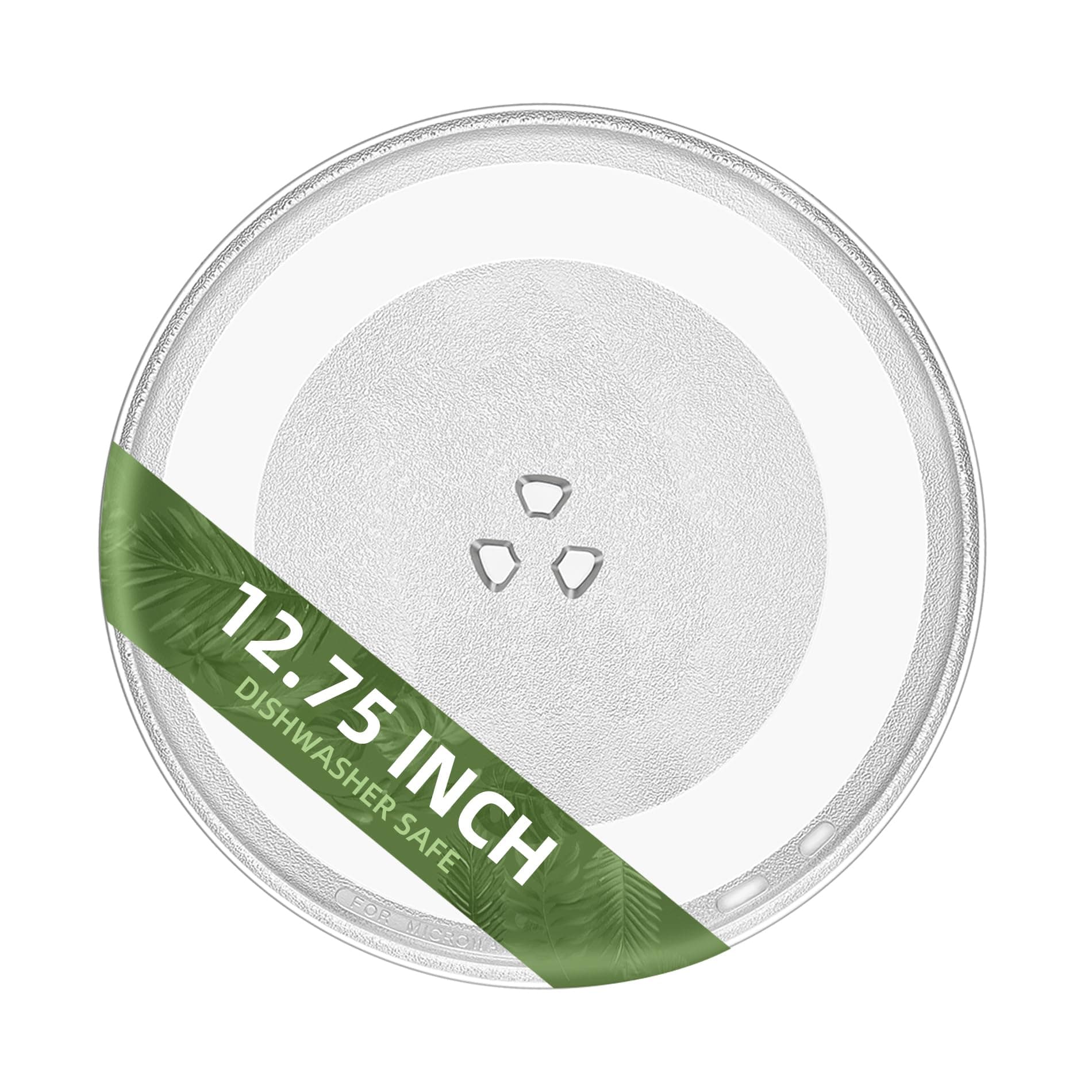 12.75" Microwave Plate Replacement for WB49X10129 GE Microwave Glass Plate, LG 3390W1A027A and Kenmore Microwave Glass Plate 1B71961H Compatible With WP8172138 12 3/4 inch Whirlpool Microwave Plate