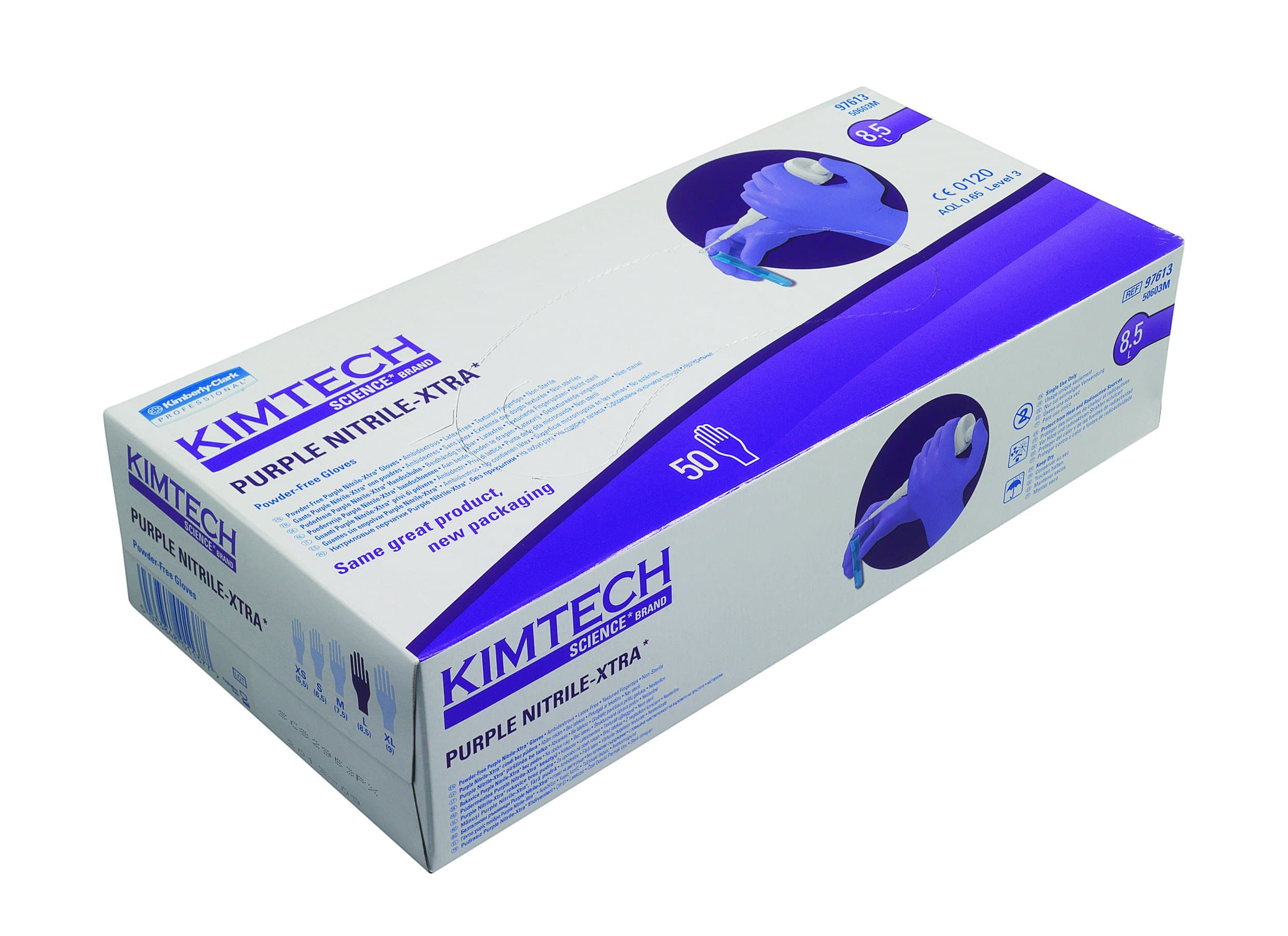 Kimtech Science Purple Nitrile Xtra Gloves - 30cm Ambidextrous - 97612 - Medium