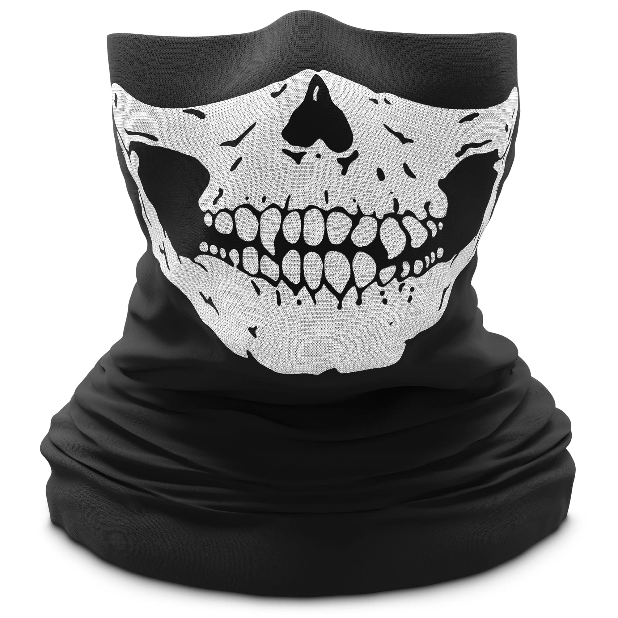 Hitaocity Motorcycle Skull Mask / Wear Headgear Neck Warmer Cycling Goggles Bandana Balaclava Half Ski Skiing Winter Store Shop Item Stuff Protective Hannibal Cheap Skeleton Scary Funny Unique Mouth Full Motorbike Vespa Scooter Riding Biker Rider Fahsionable Fashion Facial Anti Dust Wind Head Wear Hat Scarf Face Cap Cover Cool Helmet Clothing Apparel Clothes Face Black Accessories Gear Part Tool Stuff Supplies Gadgets Men Women Kid Children Bike Decor