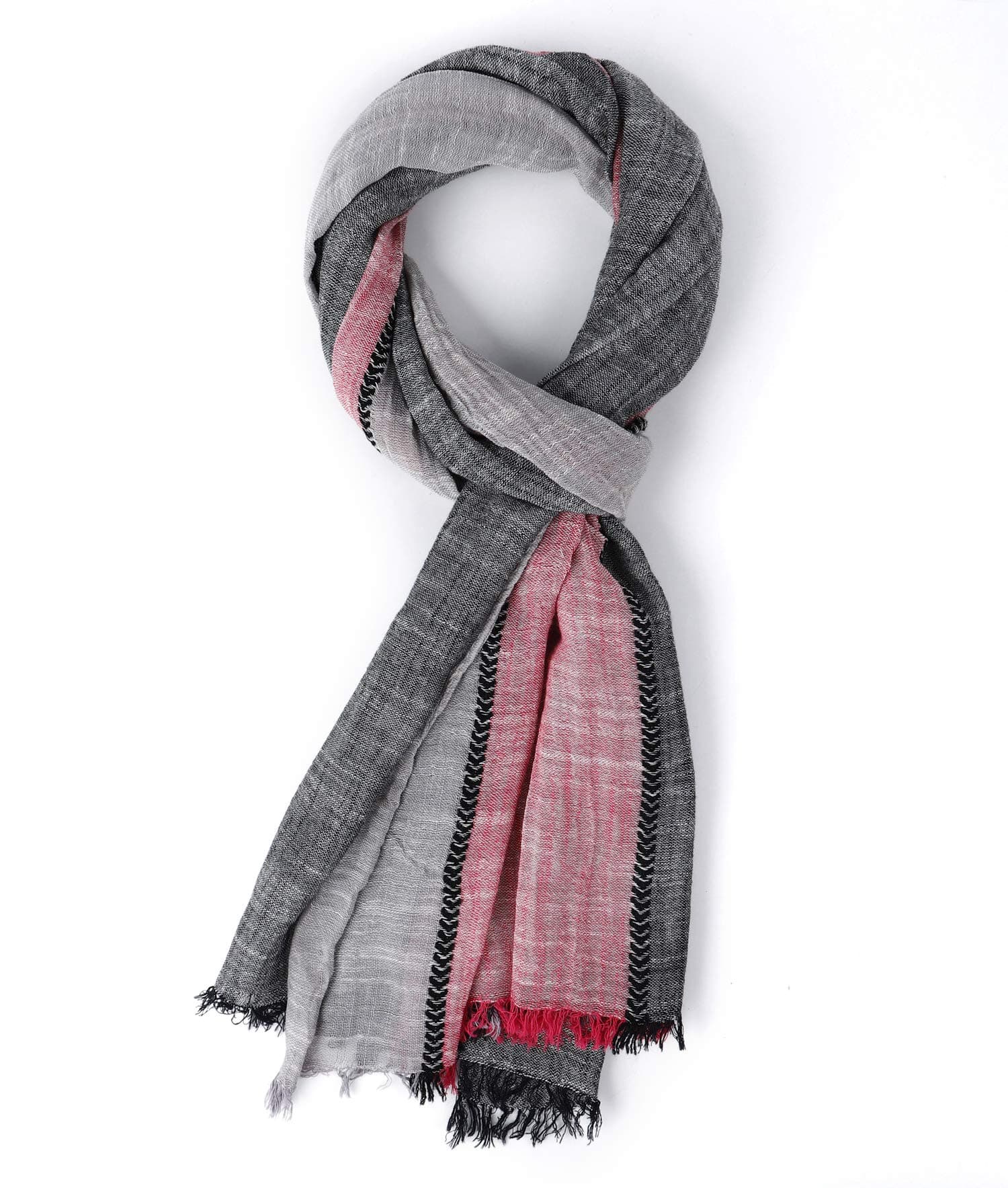GERINLY Color Block Fall Scarf for Men Long Neck Wraps Shawl Urbanstyle Scarf Gift for Men