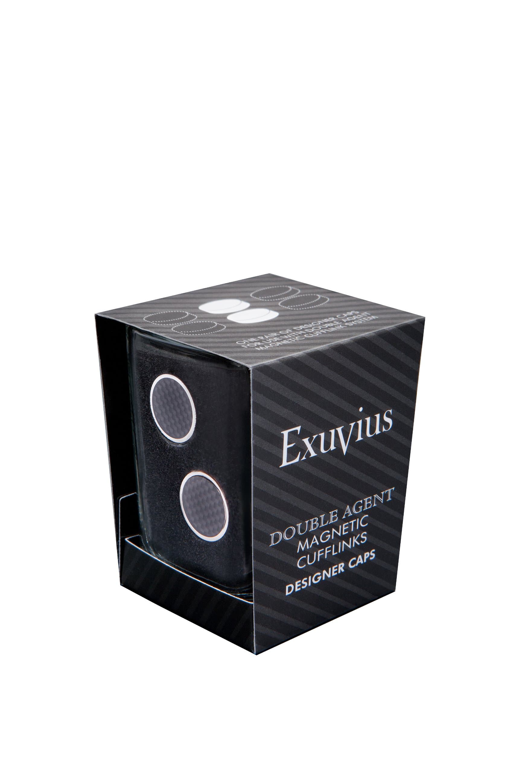 Modular Exuvius Cufflink Caps - Carbon Fiber