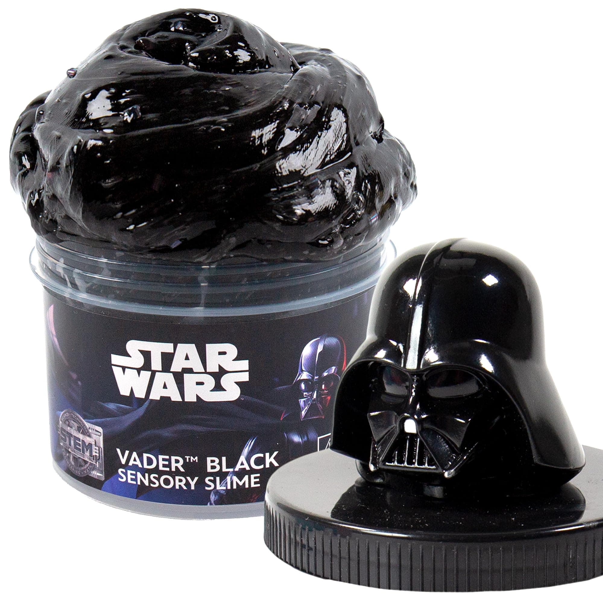 Star Wars Vader Black Slime, 8 oz Galaxy Slime, Pre-Made Darth Vader Slime, Party Favors for Kids, Perfect for Goodie Bags, Desk Toys, Merch, Toys, Gifts for 6 Year Old Boys