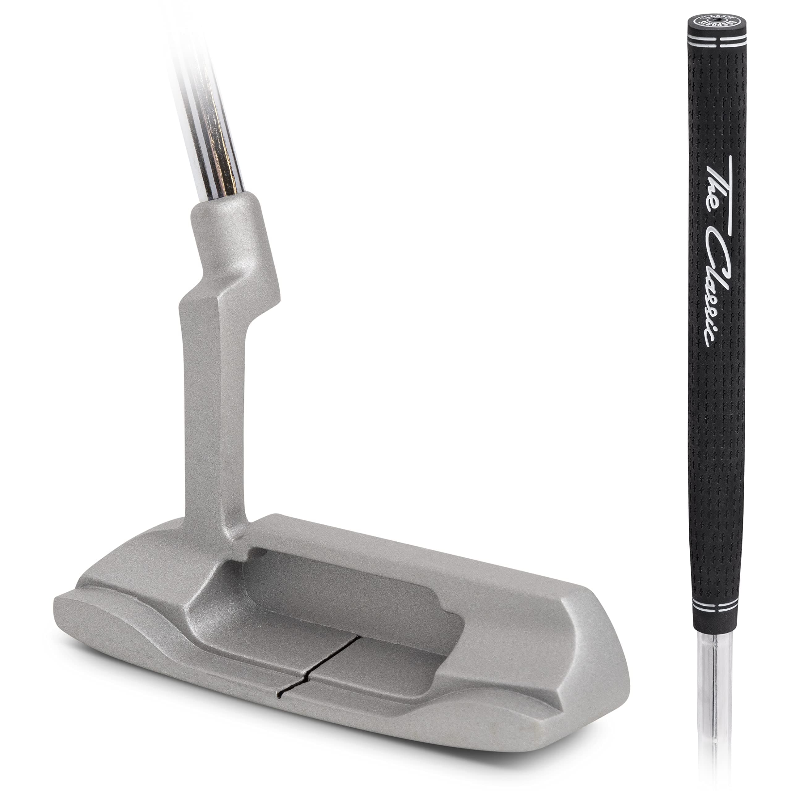 GoSports Classic Golf Putter - Tour Blade Design with Premium Grip and Milled Face - Right Handed 35"