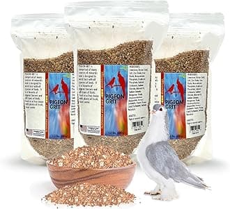Morning Bird Pigeon Grit - Healthy & Nutritious Pigeon Food to Support Strong Muscles & Bones for Grit Eating Birds - Supports Digestion & Packed with Essential Minerals 4.5 lbs (3-Pack, 1.5 lbs Each)