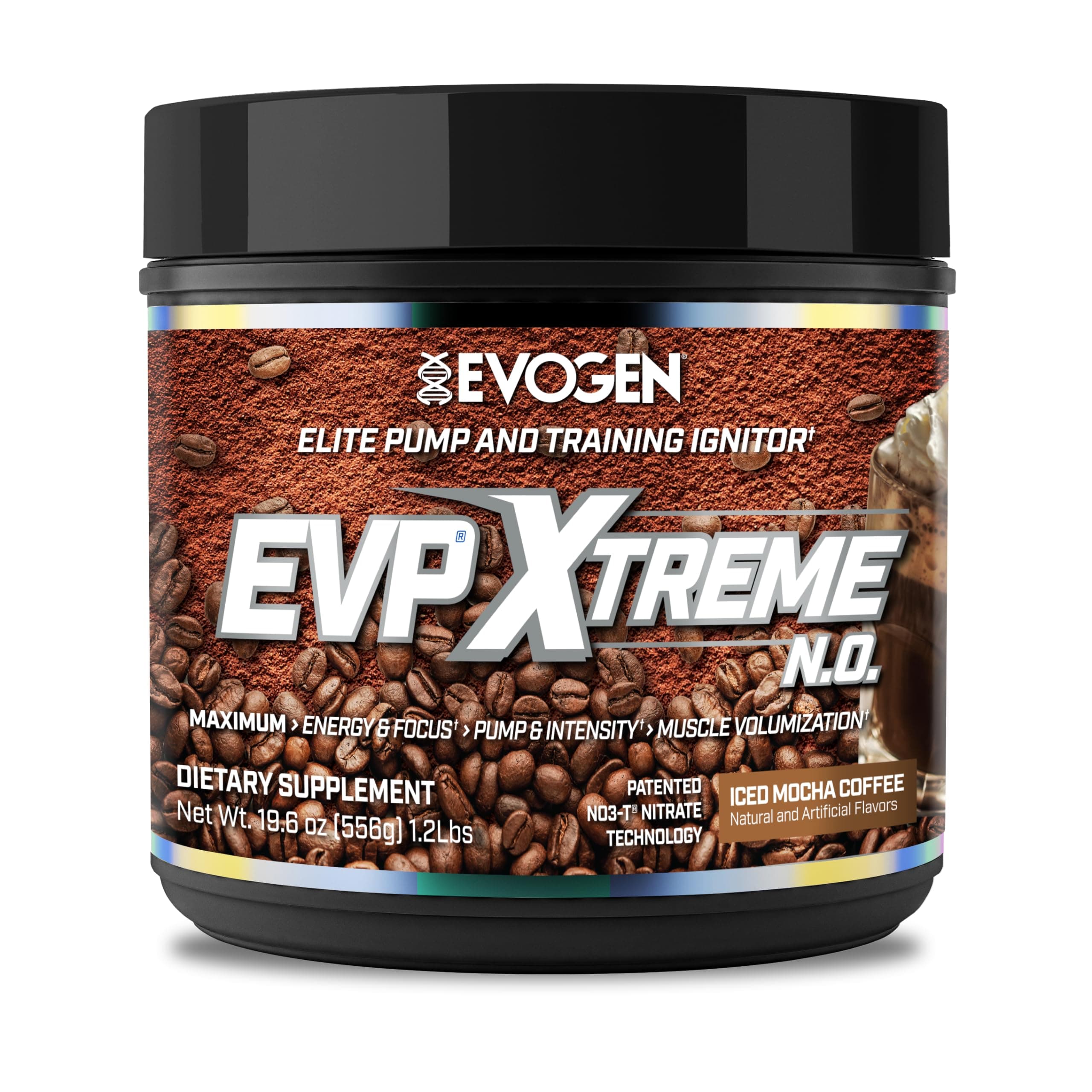 EVP Xtreme NO - Pre Workout Powder for Men & Women | Sugar Free Preworkout with Beta Alanine, Creatine, and Caffeine for Energy & Pump | Iced Mocha Coffee | 40 Servings
