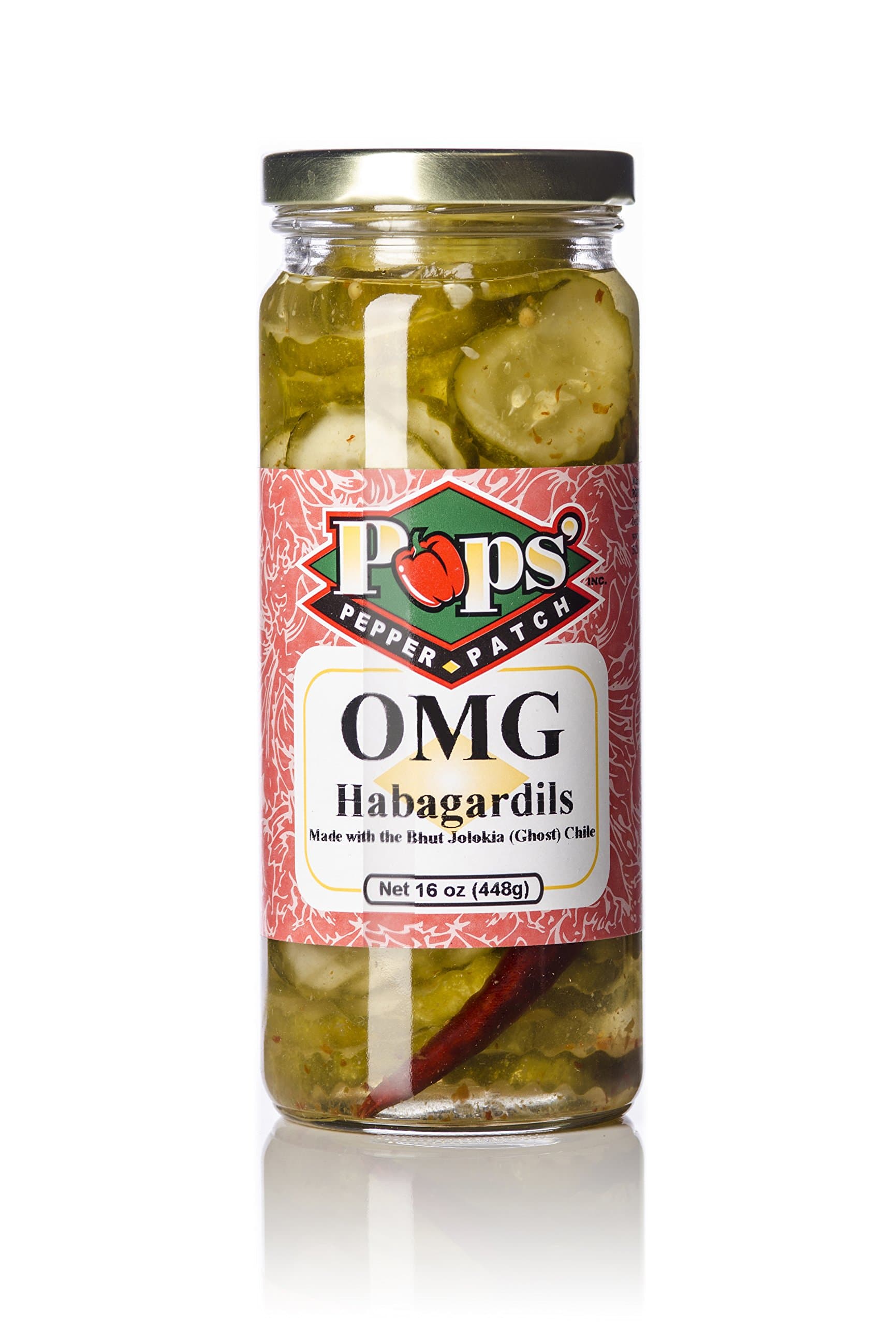 Pops Pepper Patch Spicy Sweet Dill Pickle Chip Ghost Pepper Habagardil (OMG)
