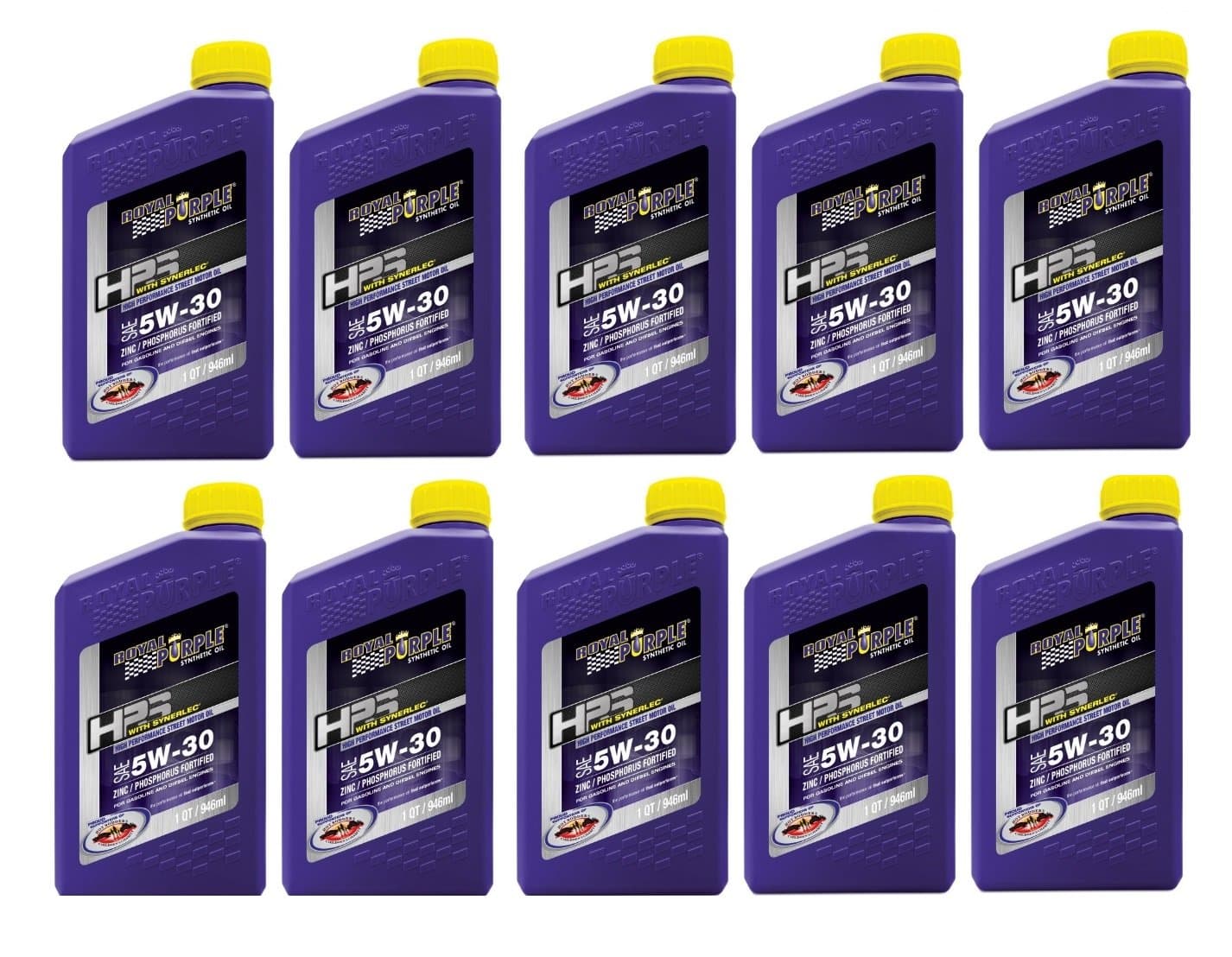 31530 Case of 10 HPS 5W-30 Synthetic Motor Oil with Synerlec Additive Technology 1 Quart