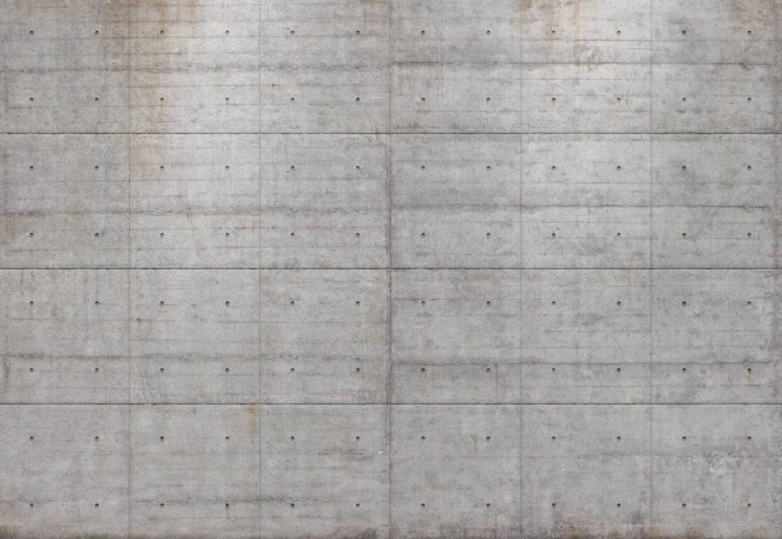 Komar 8-938 Concrete Blocks Wall Mural, Grey, 145x100x0.125