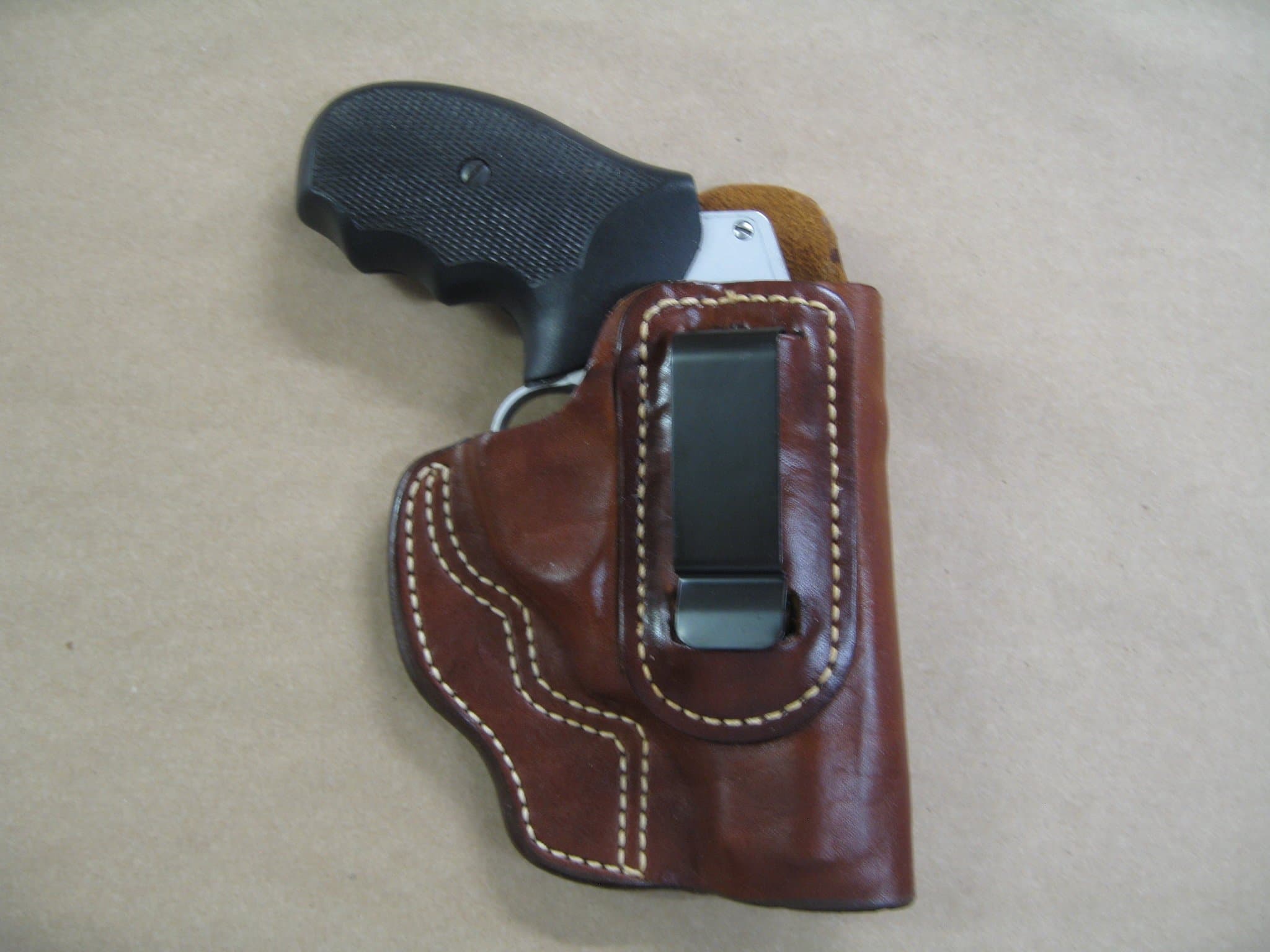 Azula in The Waistband IWB Concealed Carry Holster for Taurus 85 Polymer .38 Poly 5 Shot TAN RH
