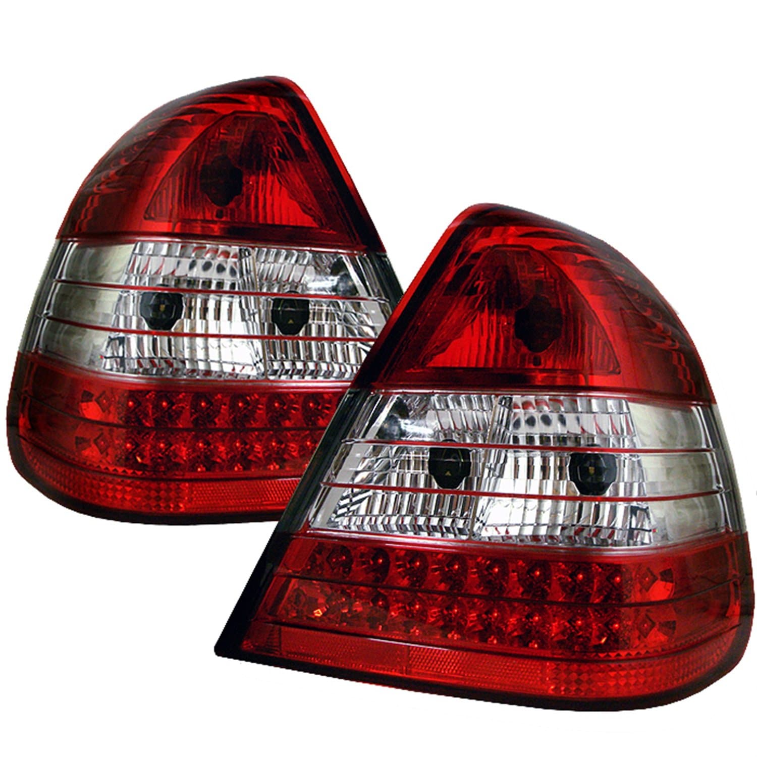 Spyder Auto Mercedes Benz W202 C-Class Red Clear LED Tail Light