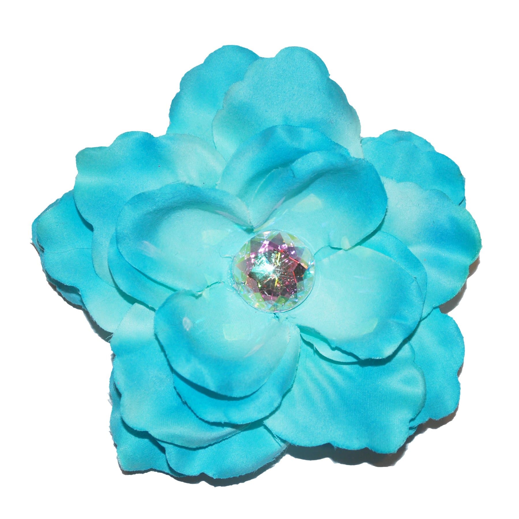 Squishy Pet Products Sprinkles Collar Accessories, Roses are Turquoise, 4-Inch, Turquoise Crystal Rose
