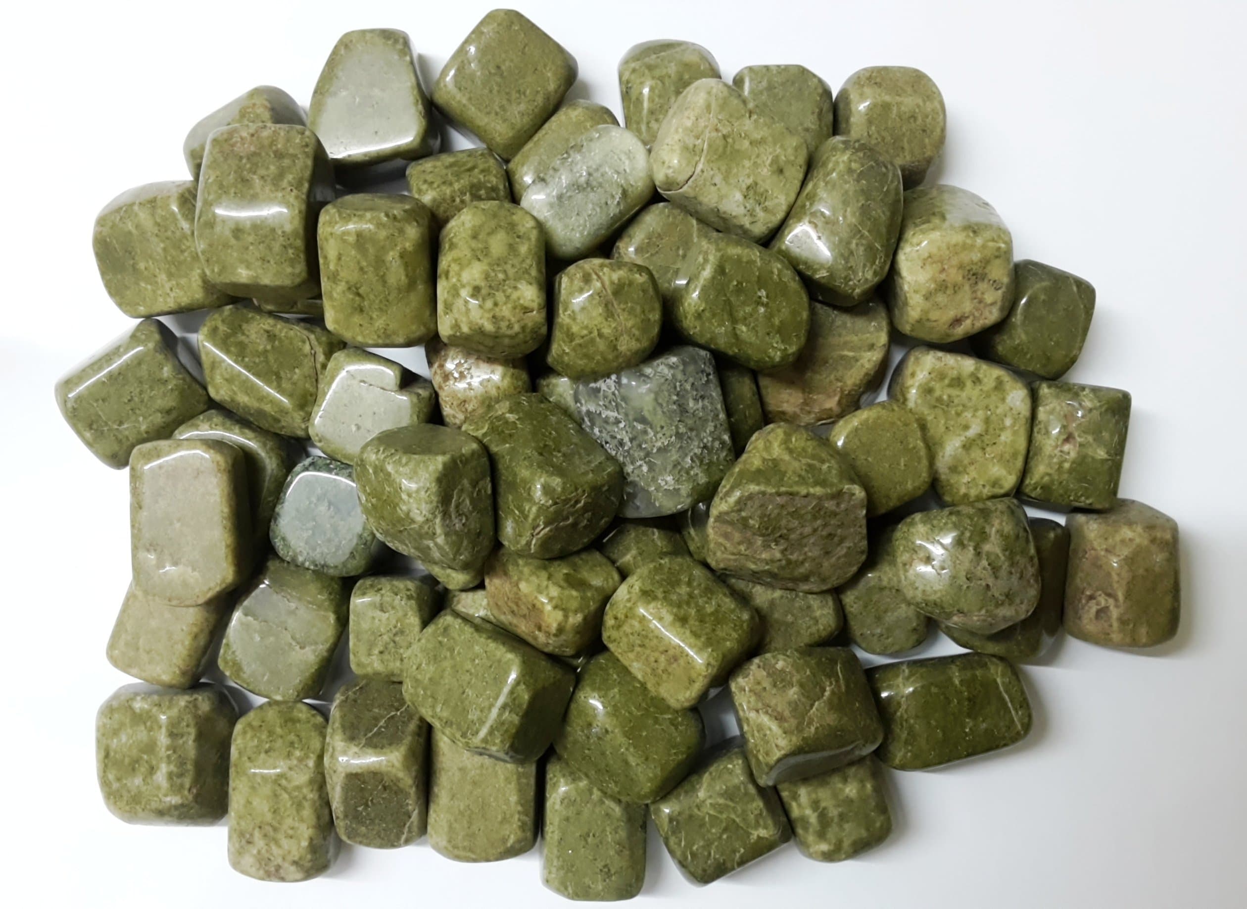 Prisha Heena Jasper Decorative Stone, Pebbles,Glossy Stones for Home Decor, Garden, Vase Filler, 1.1 Pounds