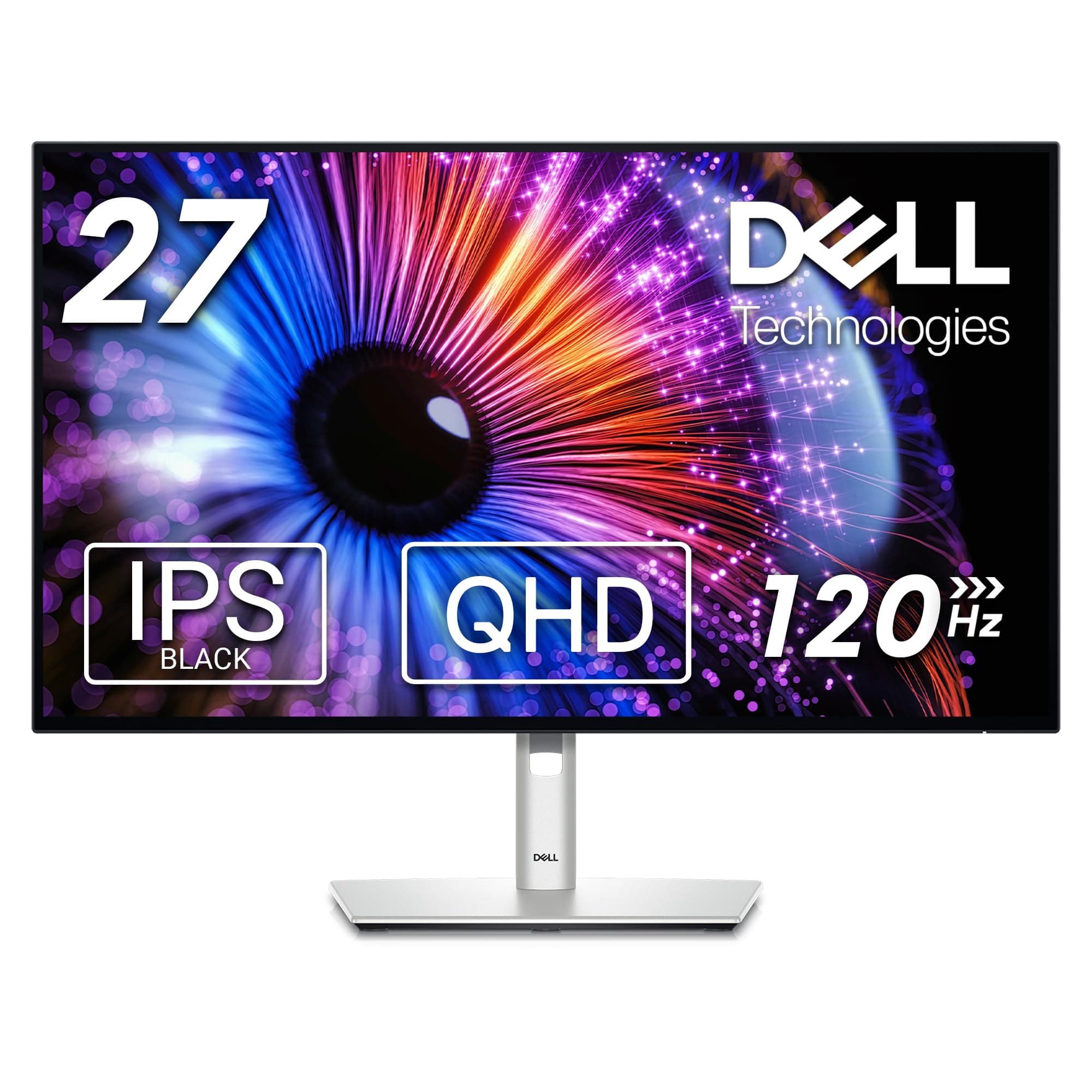 Dell 27" (68.58 Cm)Ultrasharp Hub LCD Monitor-U2724DE, 2560X1440@120Hz, Adjustability-Height, Tilt, Swivel, Pivot, 2Xdisplayport, 1Xhdmi, 2Xthunderbolt, 2Xusb-Type C 4Xusb Type-A, Audio Line Out,RJ45