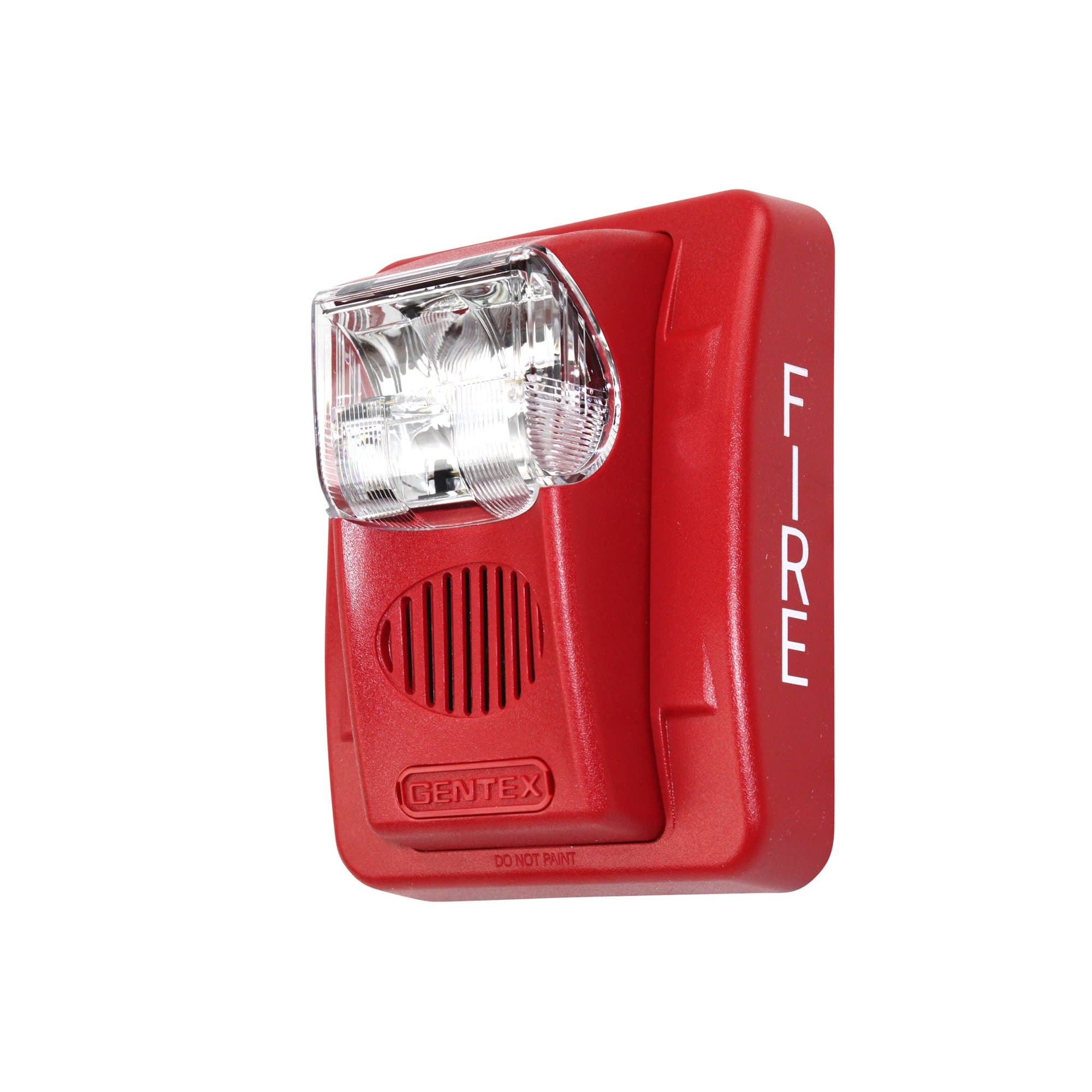 GEC3-24WR 24VDC Selectable Candela Low Profile Evacuation Horn & Strobe - Red Faceplate