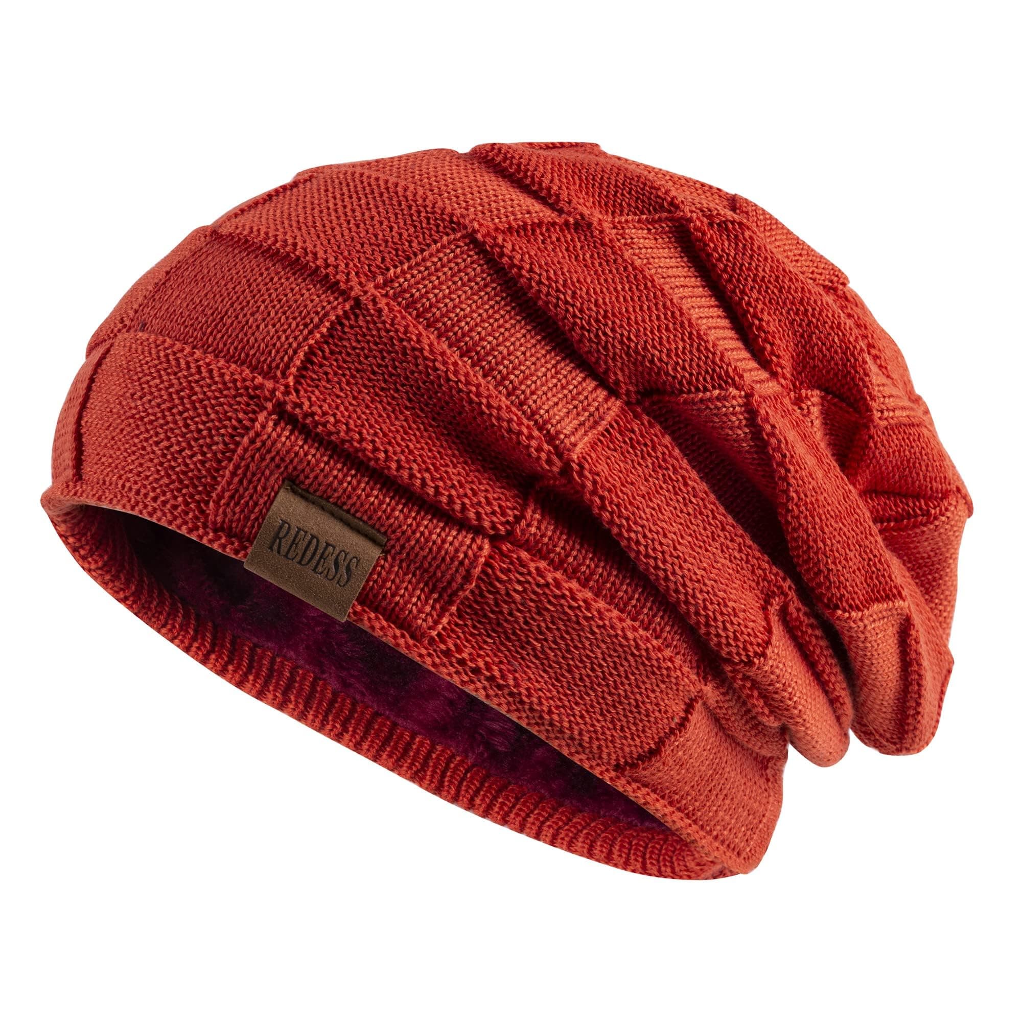 Beanie Hat for Men Winter Warm Hats Knit Slouchy Thick Skull Cap