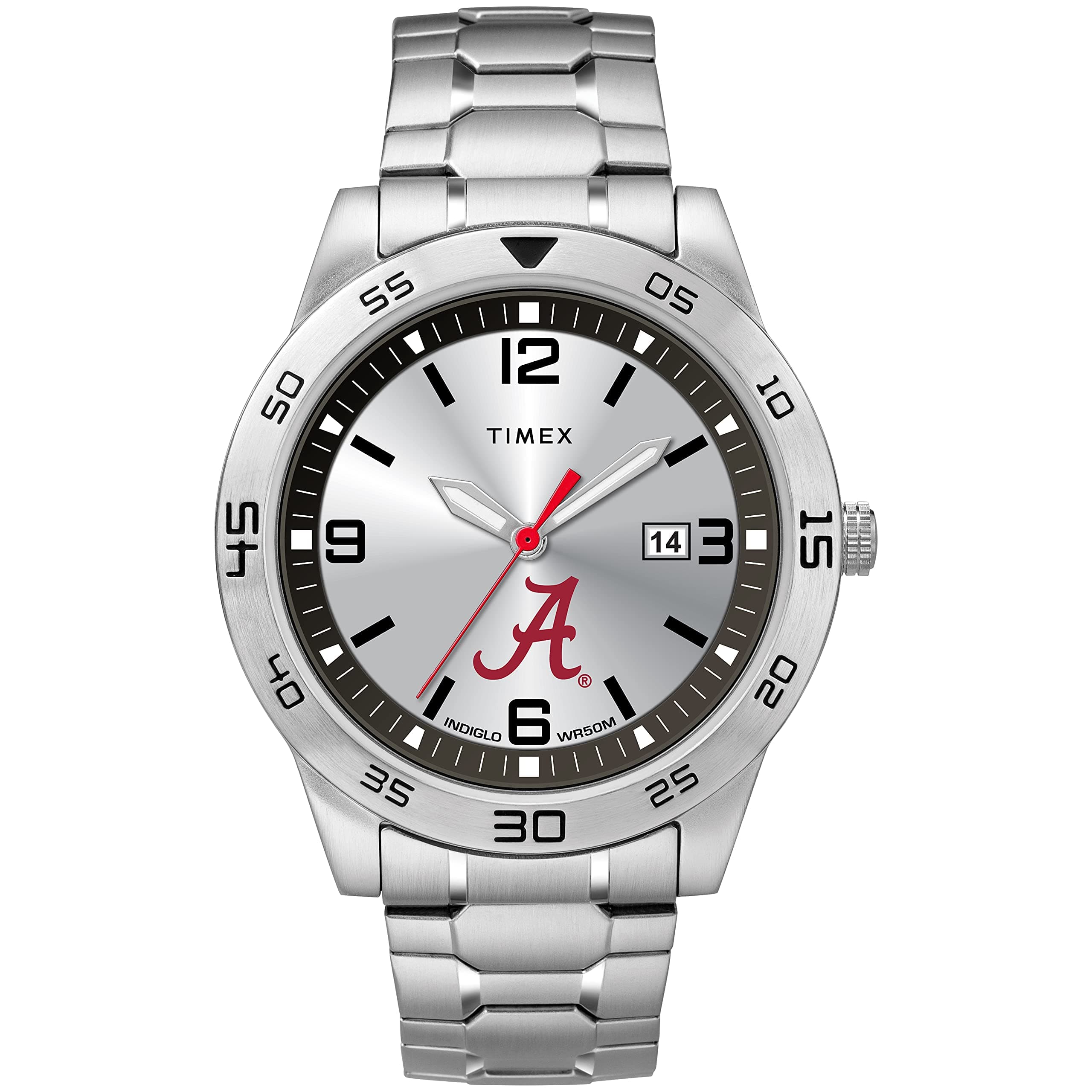 TimexMen's Citation 42mm Quartz Watch with Stainless Steel Strap