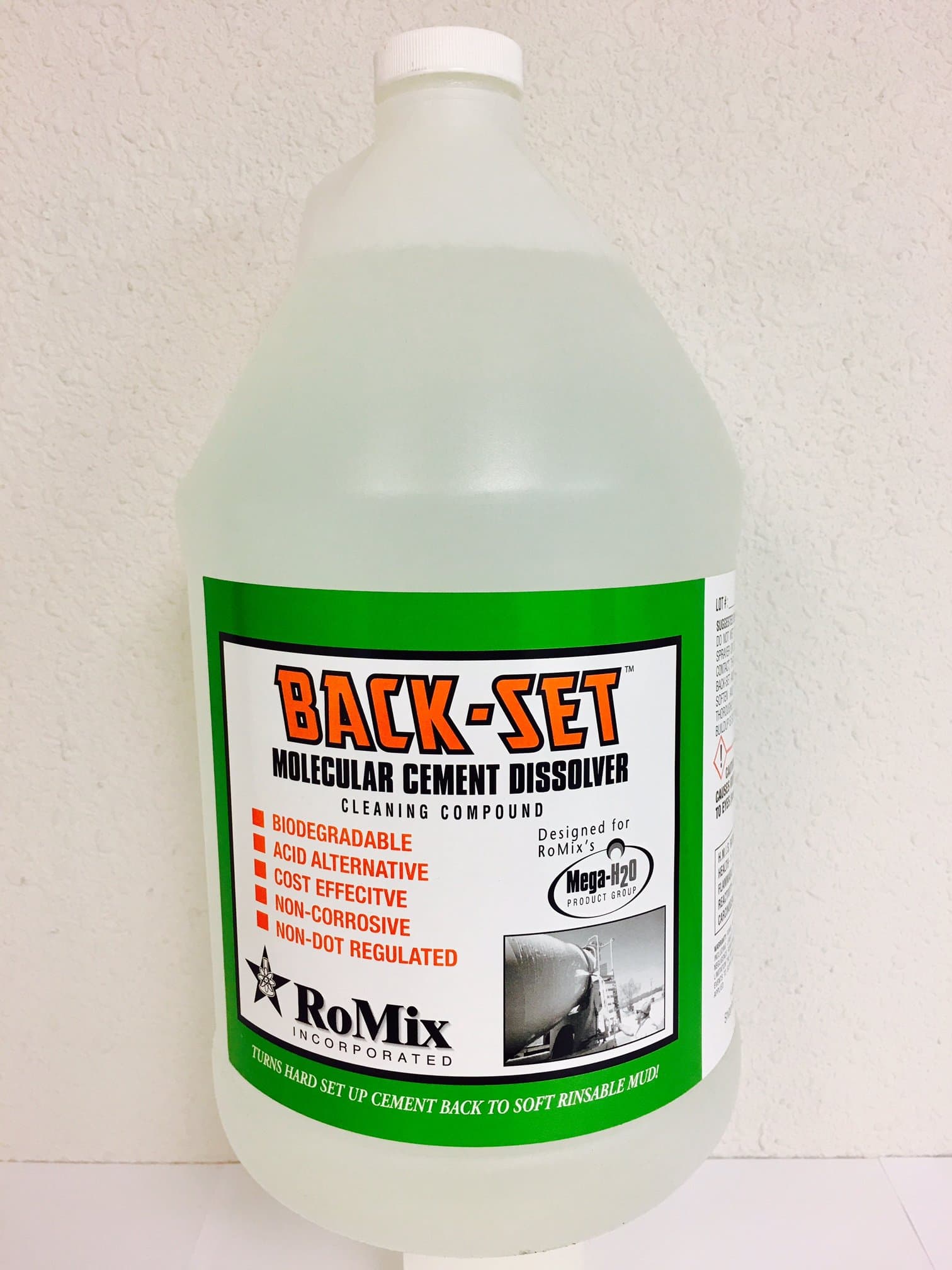 BACK- SET 1 GAL JUG