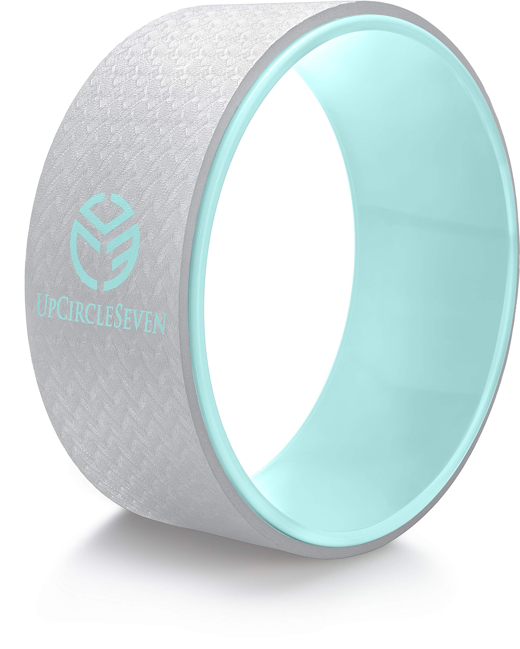 UpCircleSeven Back Roller & Yoga Wheel - Relieve Lower & Upper Back Pain & Stiffness - Therapeutically Stretch, Mobilize & Decompress Your Spine - Increase Mobility, Flexibility & Alignment