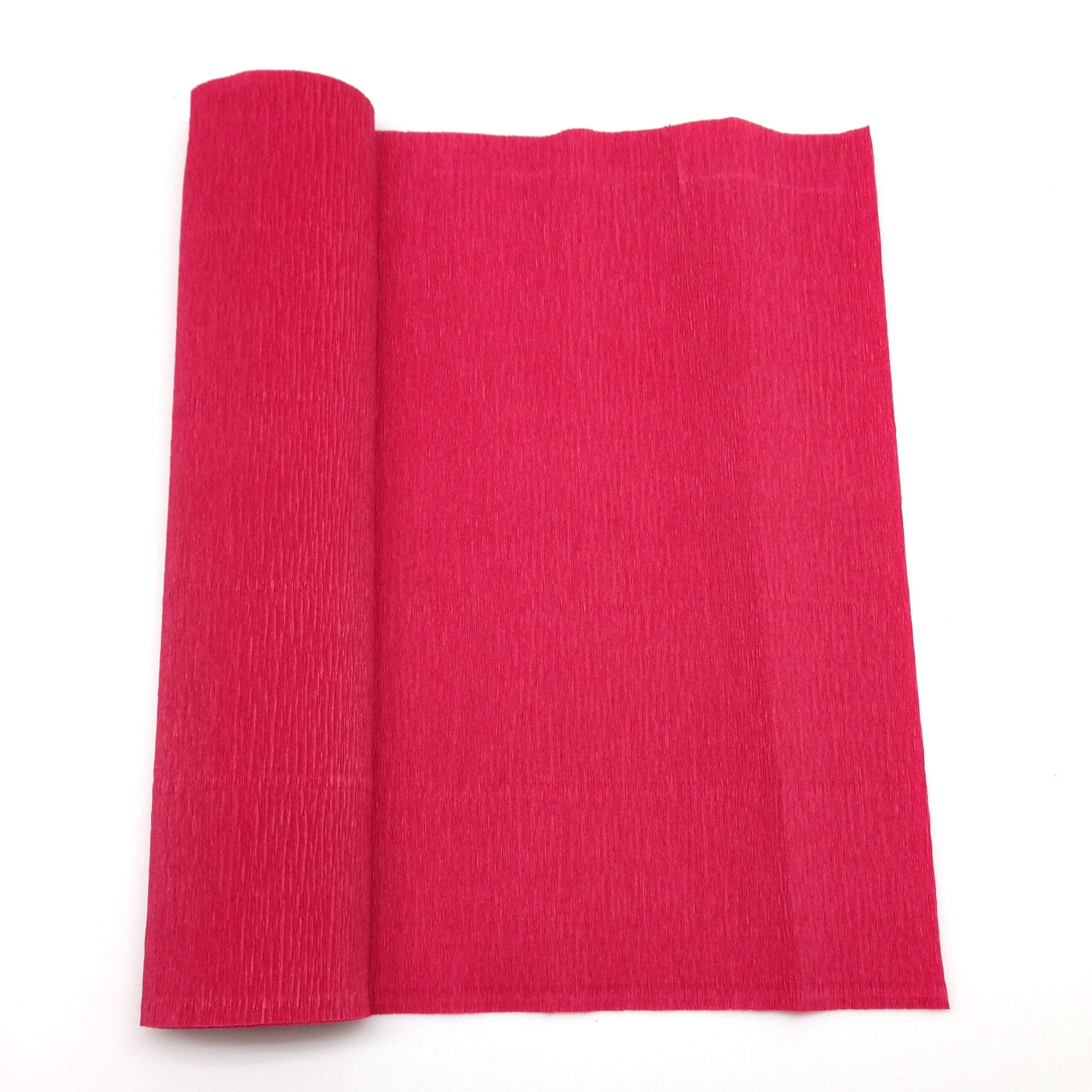 PEPPERLONELY Crepe Paper Rolls - 250 x 25 cm, Red
