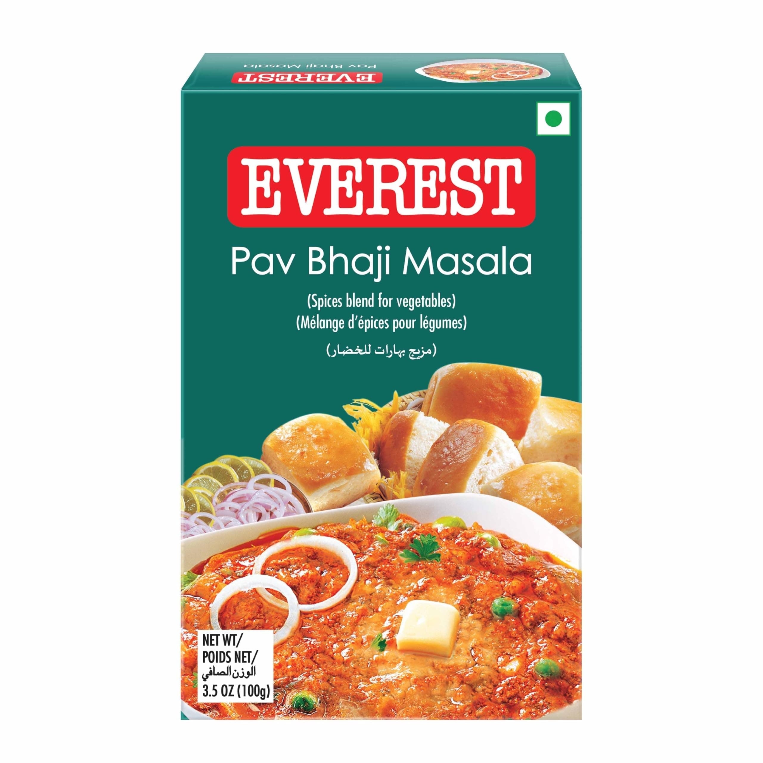 Everest Pav Bhaji Masala – 100g | Authentic Mumbai-Style Spice Blend for Rich, Flavourful Pav Bhaji | Aromatic Masala Powder for Bhaji, Snacks & Street-Style Cooking