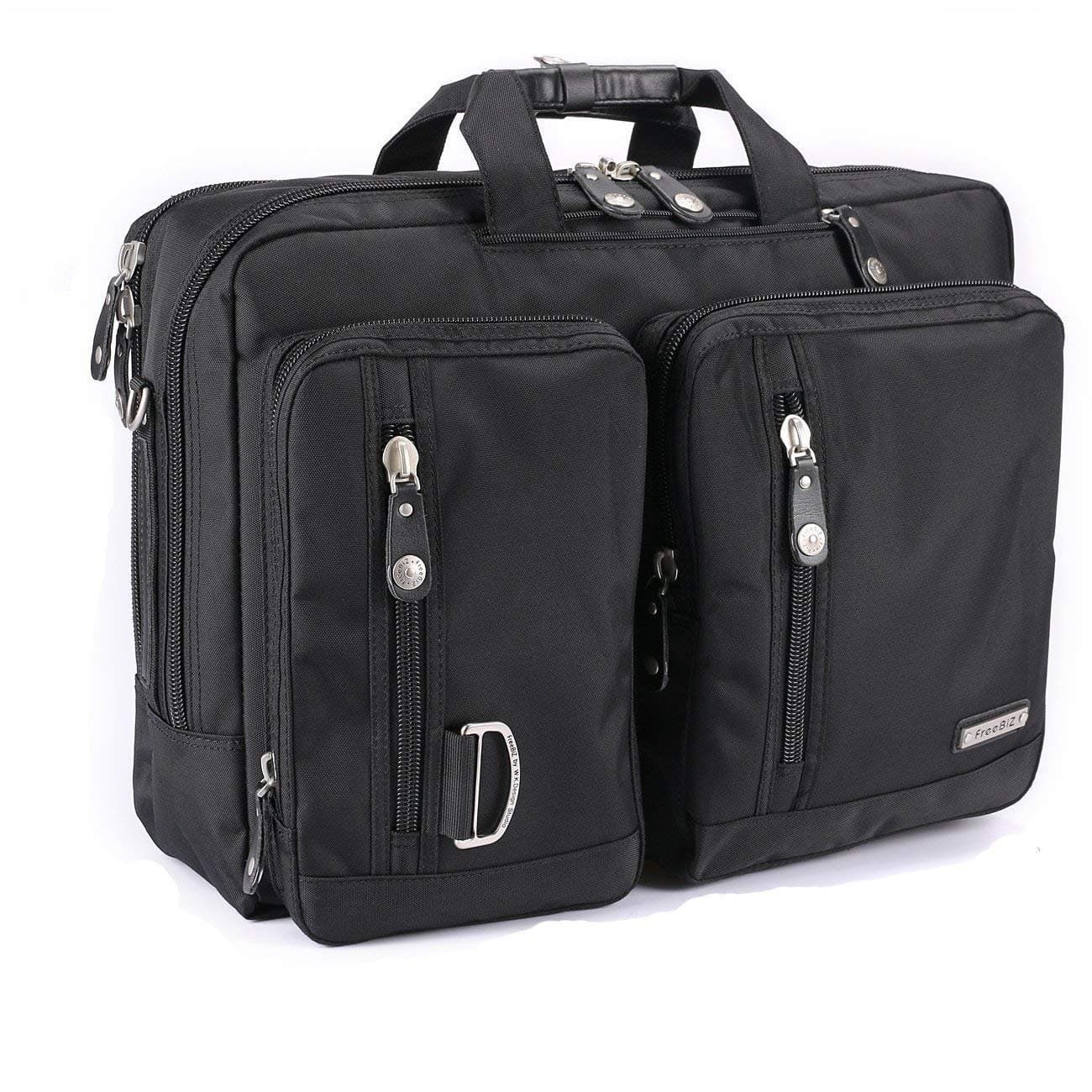 Freebiz Laptop Messenger Bag 18 inch Briefcase Backpack with Handle and Shoulder Strap for Gaming Laptop Dell Asus MSI Black