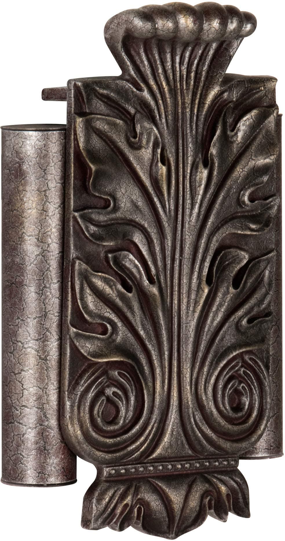 Craftmade CAT-RC Designer Acanthus Leaf Twin Tube Door Chime, Hand Painted Renaissance Crackle (11.75"H x 7"W)