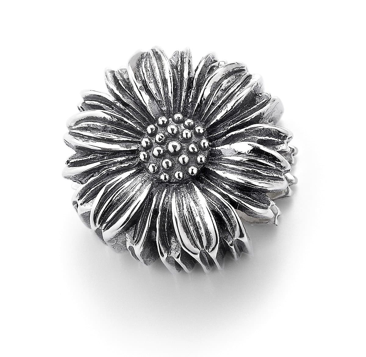 Bonn Bons By Lori Bonn Sterling Silver "Oopsy Daisy" Flower Slide Charm For Charm Bracelets