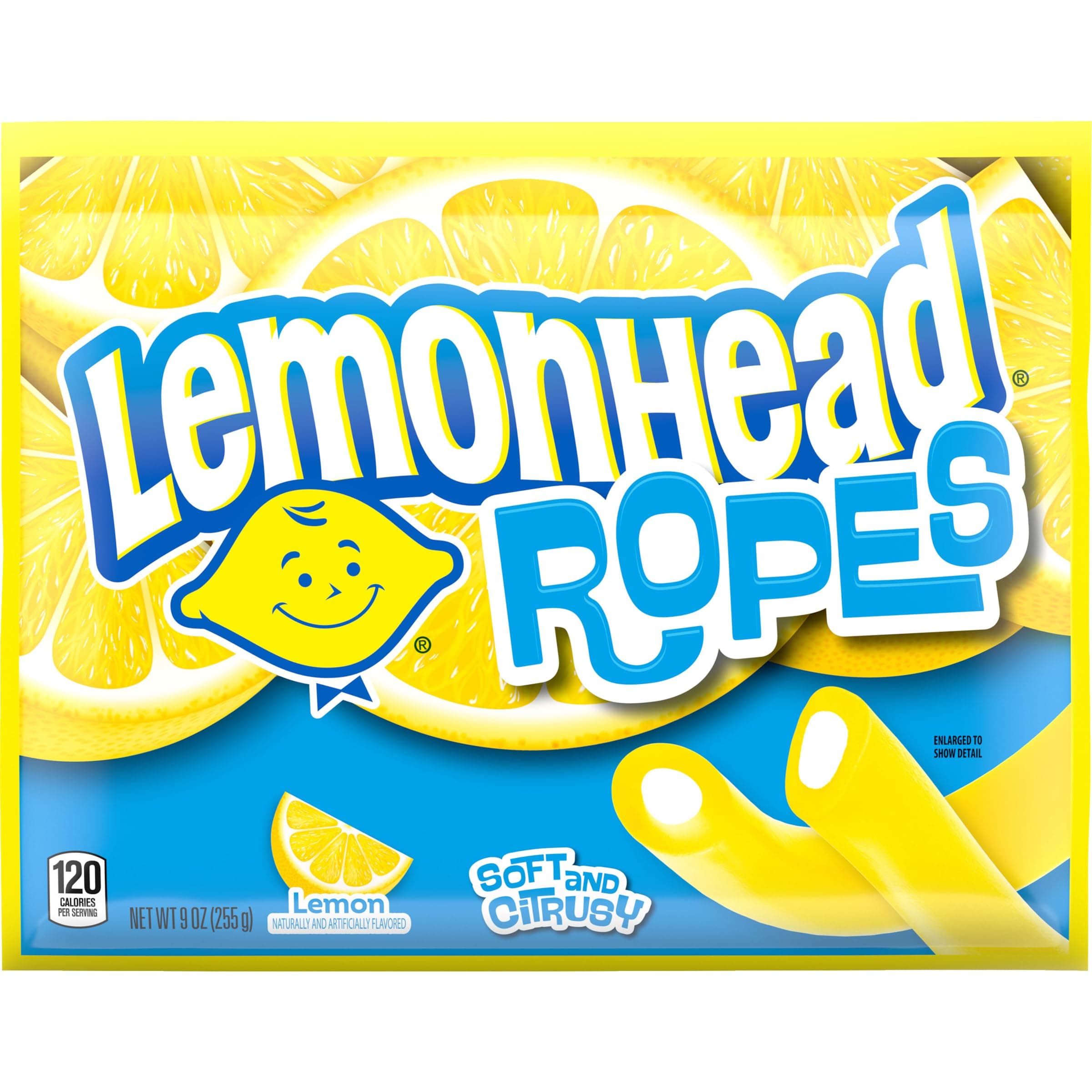Ropes, Candy, Lemon, Tart and Citrusy, Soft and Chewy, 9 oz