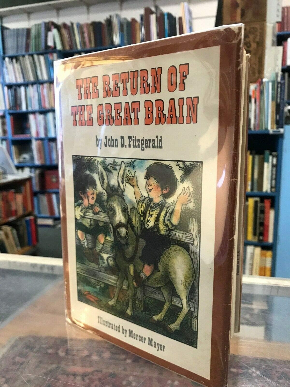 RETURN OF THE GREAT BRAIN - John D. Fitzgerald - 1st Printing - HC/DJ - NF/NVG