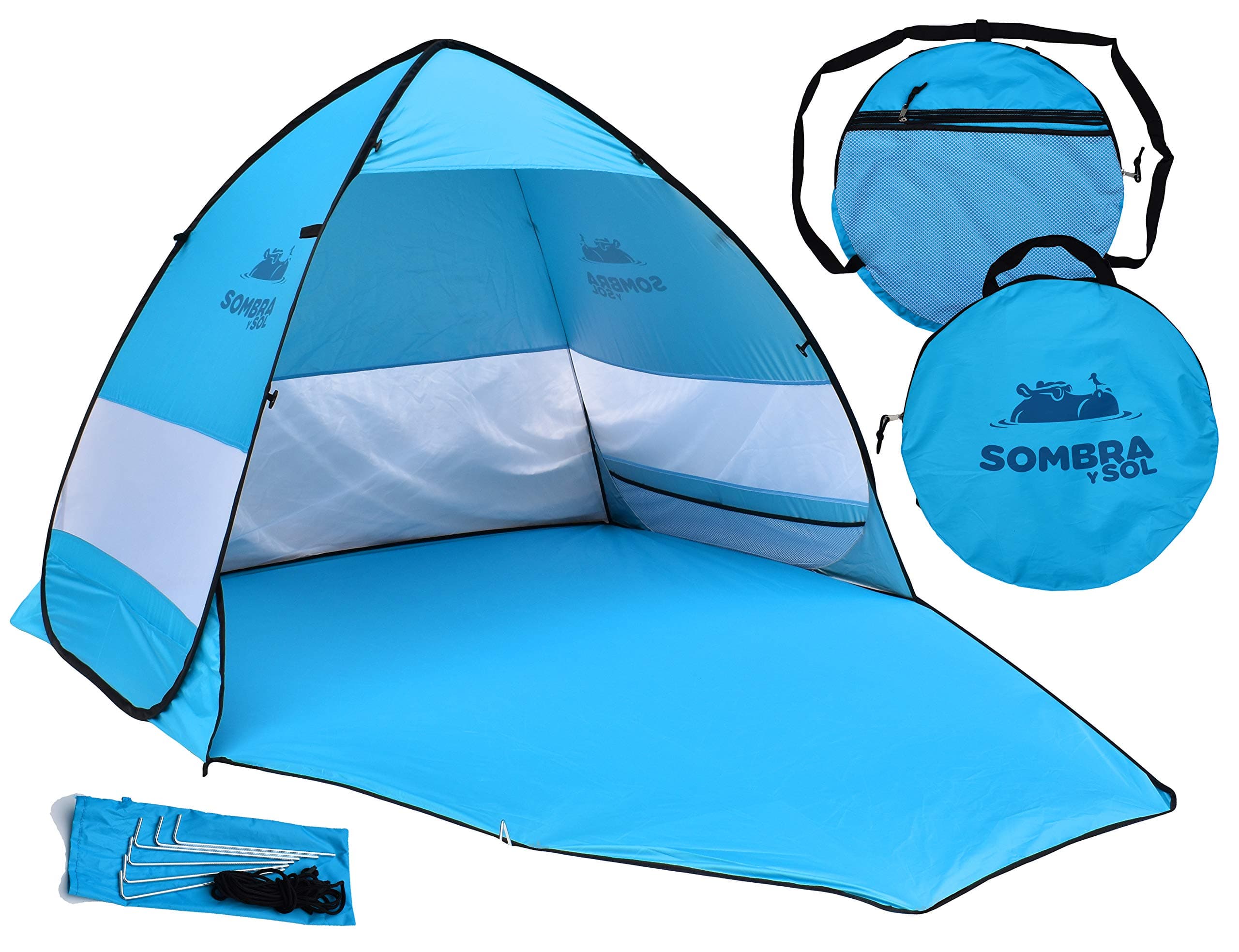 Pop Up Beach Tent UV Protection Sun Shade Canopy Instant Shelter Cabana