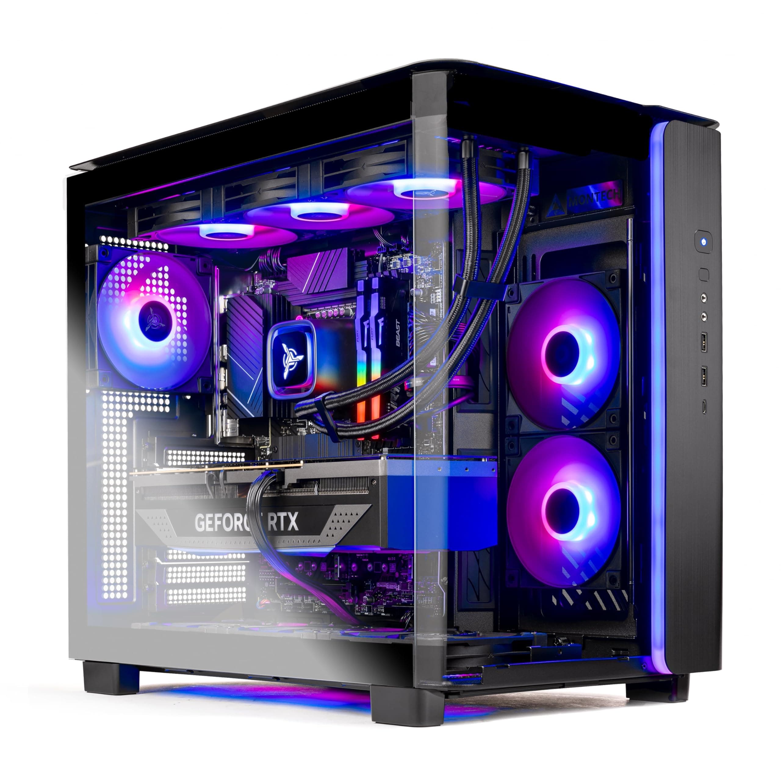 Skytech Gaming King 95 Gaming PC, AMD Ryzen 7 7800X3D 4.2GHz, NVIDIA RTX 5070 Ti 16GB VRAM, 1TB Gen4 NVMe SSD, 32GB DDR5 RAM 6000, 850W Gold ATX 3 PSU, 360 ARGB AIO, WI-FI 5, Windows 11, Desktop
