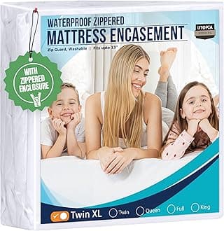 Utopia Bedding Zippered Mattress Encasement - Bed Bug Proof, Dust Mite Proof Mattress Cover - Waterproof Mattress Protector (Twin XL)
