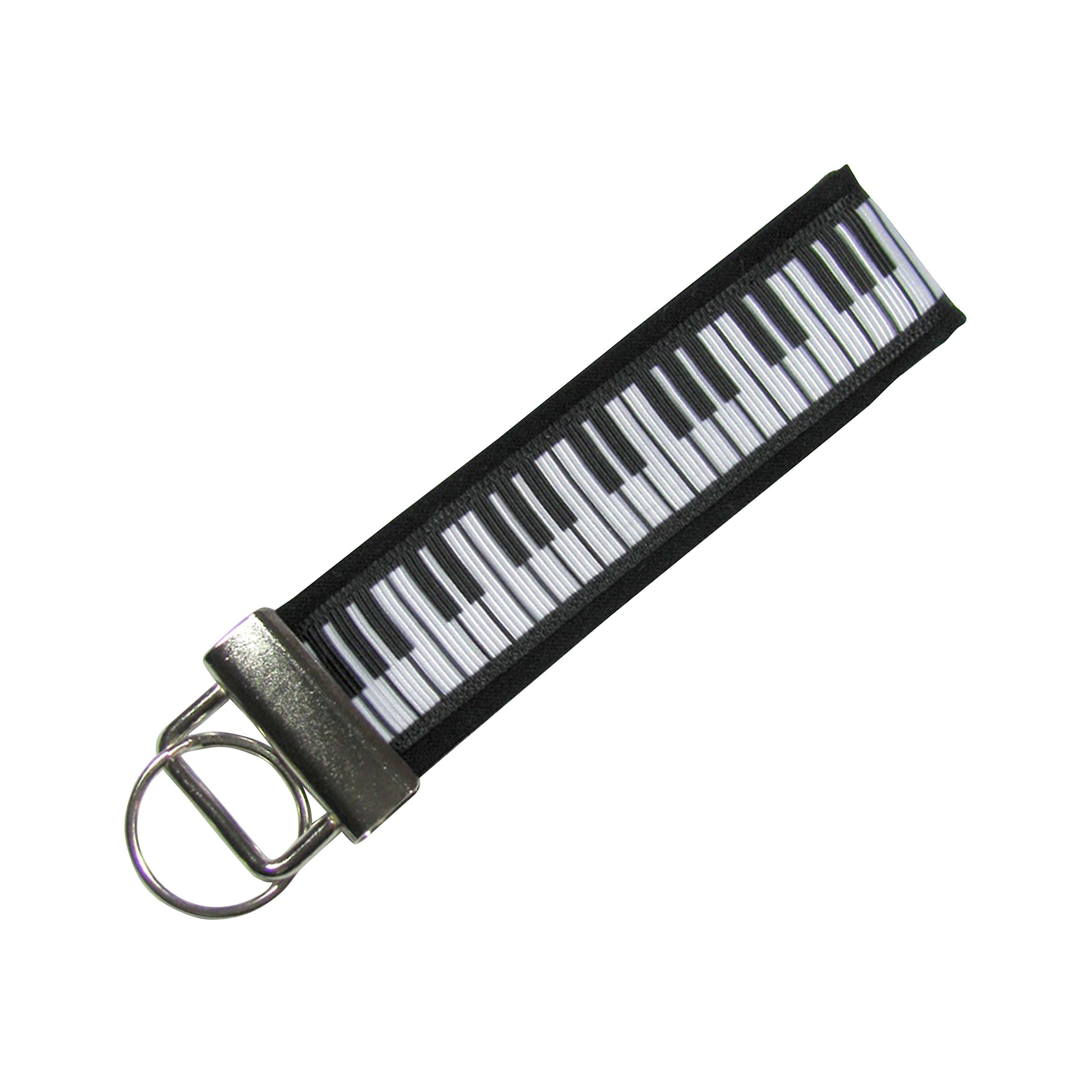 Music Piano Keys Key Fob/Fabric Key Chain