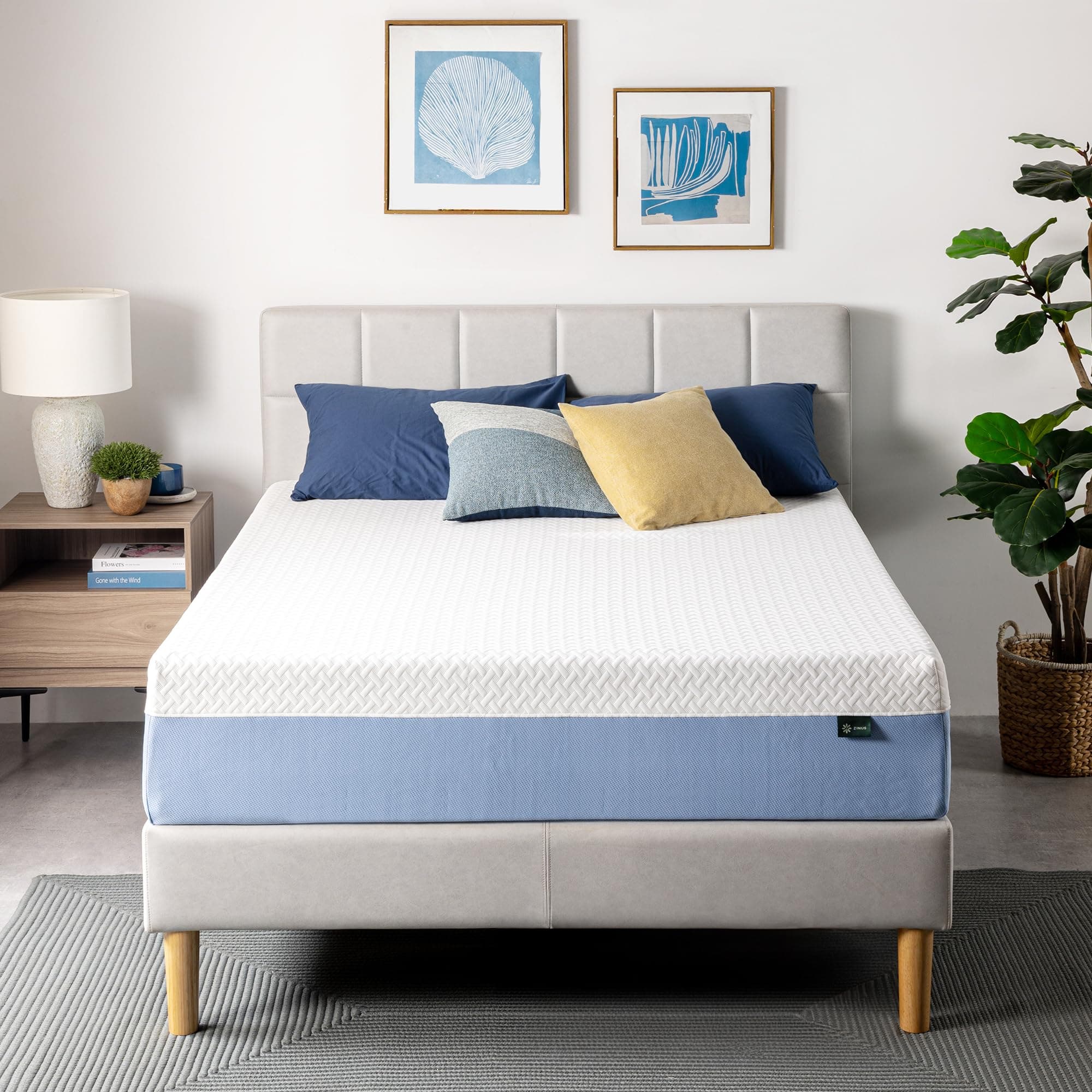 Zinus 12 Inch Twin Cooling Essential Memory Foam Mattress [NewVersion], Fiberglass Free, Medium Feel, Breathable Cooling Layers, Certified Safe Materials