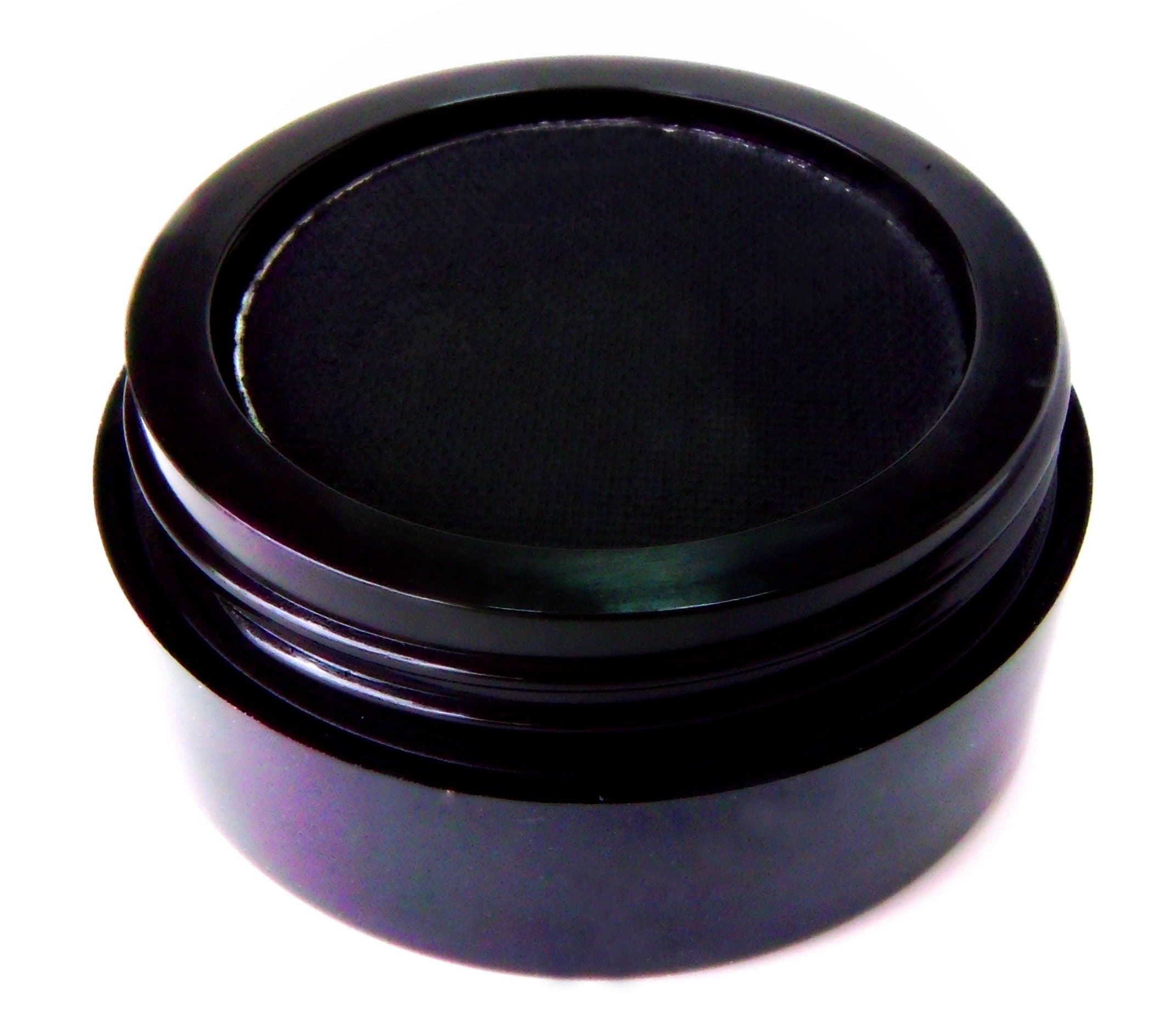 (Black) - Matte Black Wet Dry Pressed Powder Cake Eyeliner Eyeshadow, Gluten Free, No Animal Testing & Cruelty Free