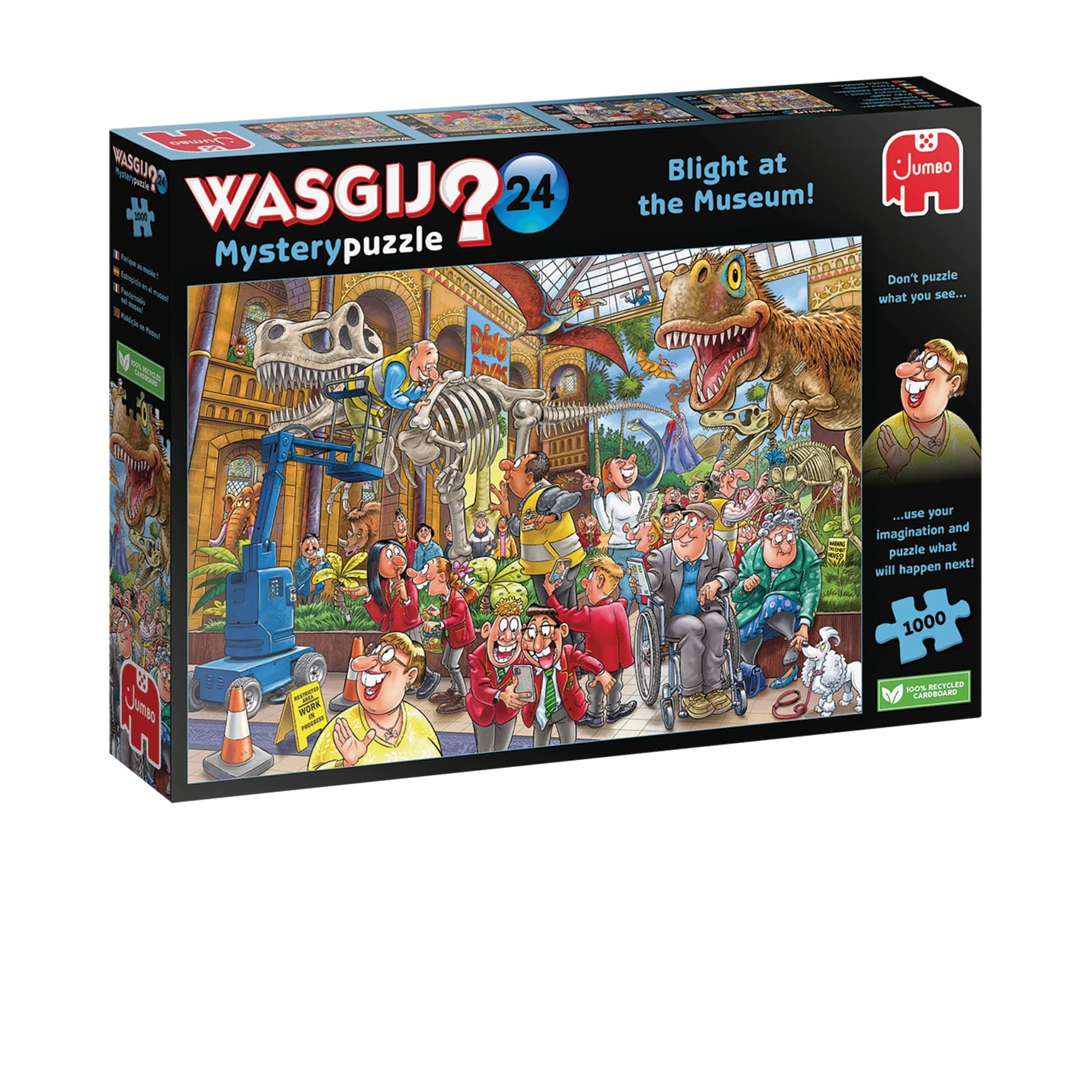 Jumbo, Wasgij, Mystery 24 - Blight at The Museum!, Unique Collectable Jigsaw Puzzle for Adults, 1,000 Piece