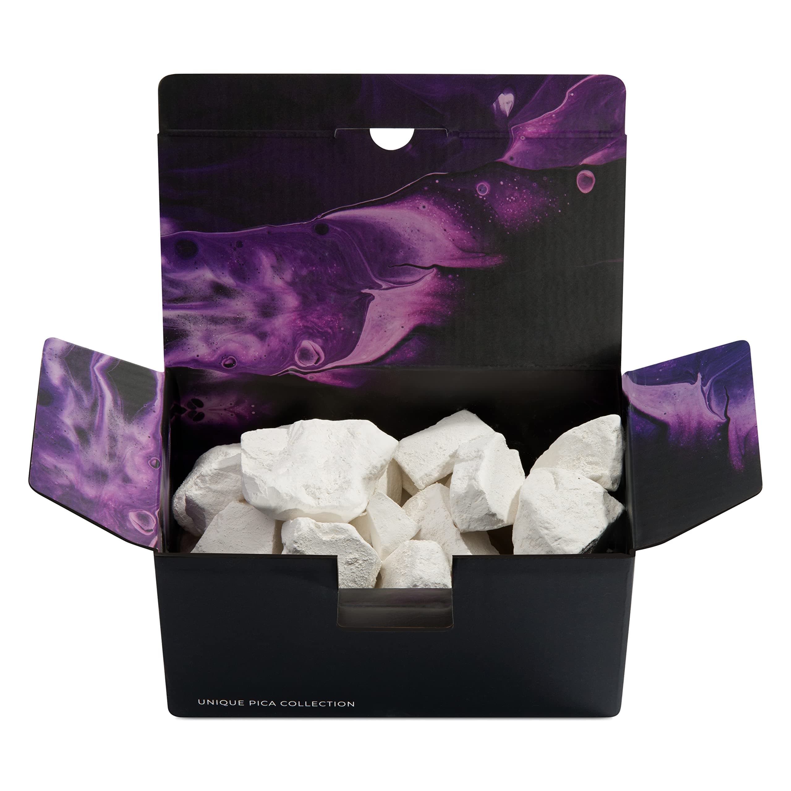 Chalkovsky Edible Chalk Chunks Box - 1kg Natural Crunchy Belgorod Chalk - Organic, Zero Additives - White 1kg