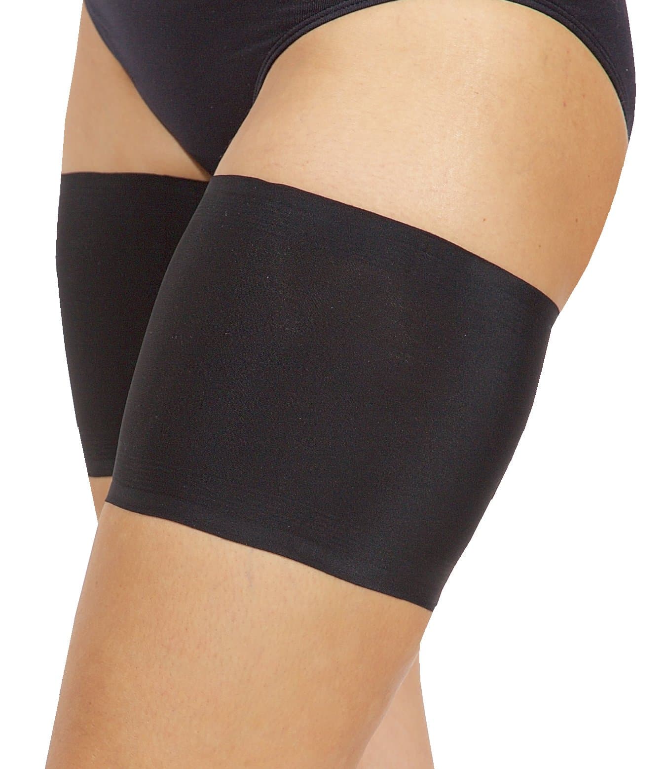 Bandelettes Unisex Elastic Bands to Prevent Thigh Rubbing - Black A - - B