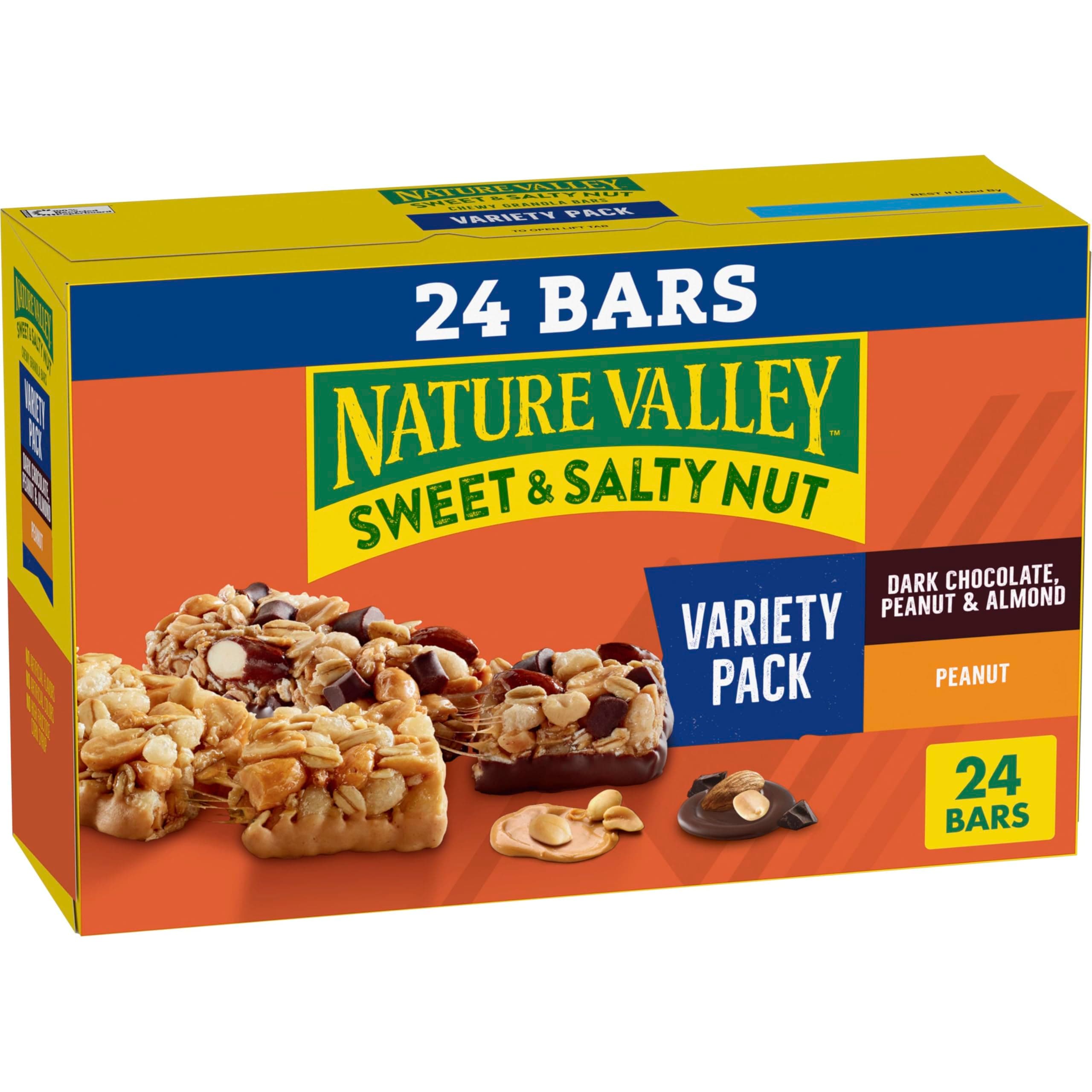 Nature Valley Granola Bars, Sweet and Salty Variety Pack, 24 ct