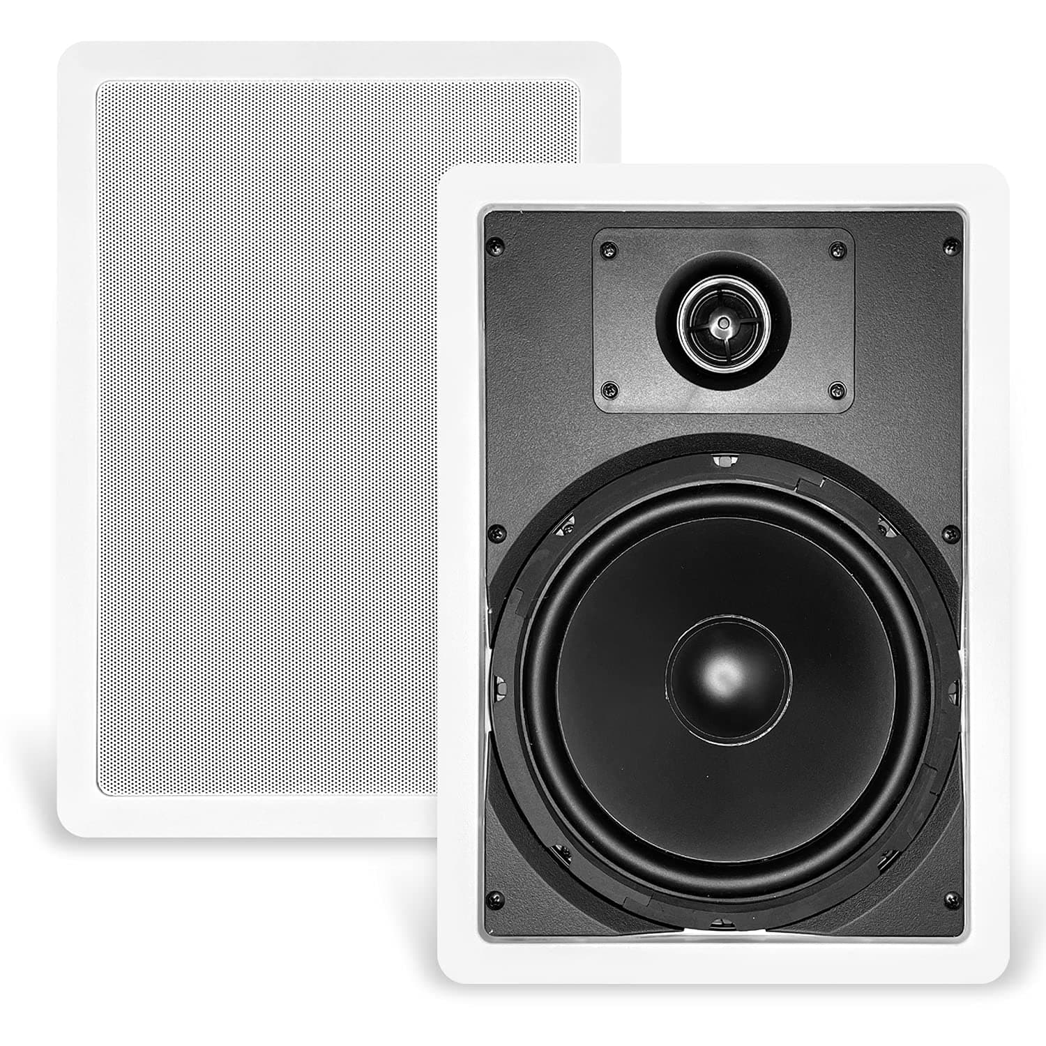 CT Sounds Bio 8” 2-Way Weatherproof in-Wall Speakers (Single) - Home Theater, Outdoor Kitchen, Patio Speakers
