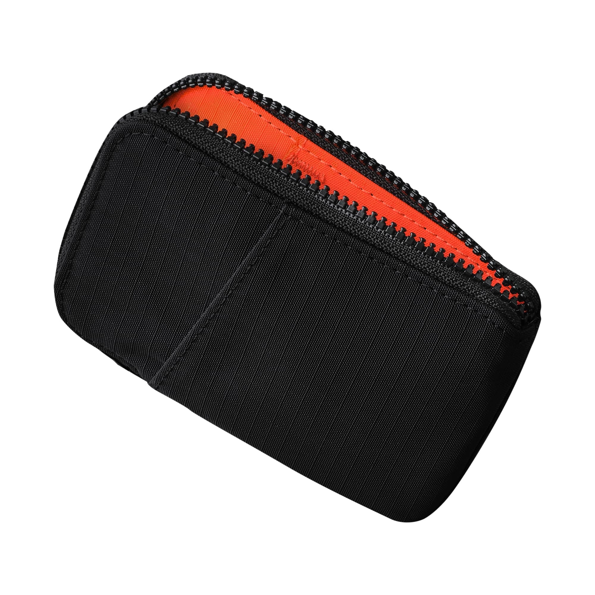 Zip Card Pouch - Card Wallet and Coin Pouch - Holds 12-20 Cards and Cash Holder with Black Axoflux, RFID Blocking Weatherproof Material